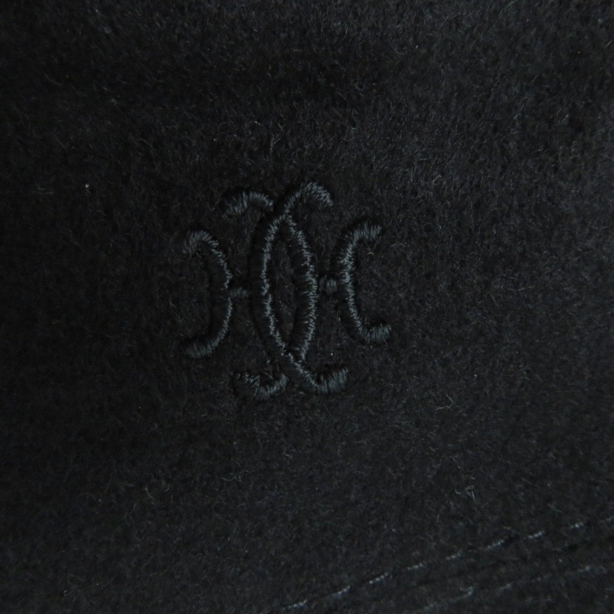 HERMES beret cashmere black 58