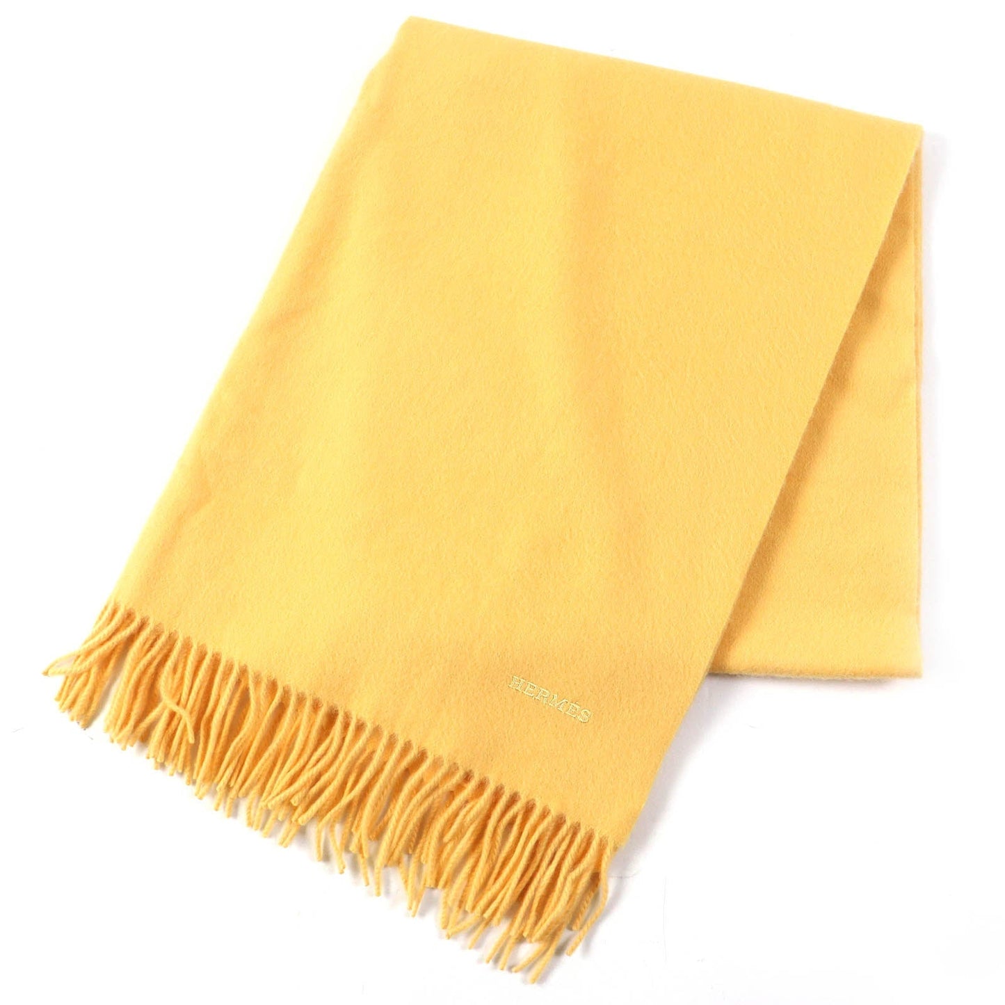 HERMES Stall cashmere yellow