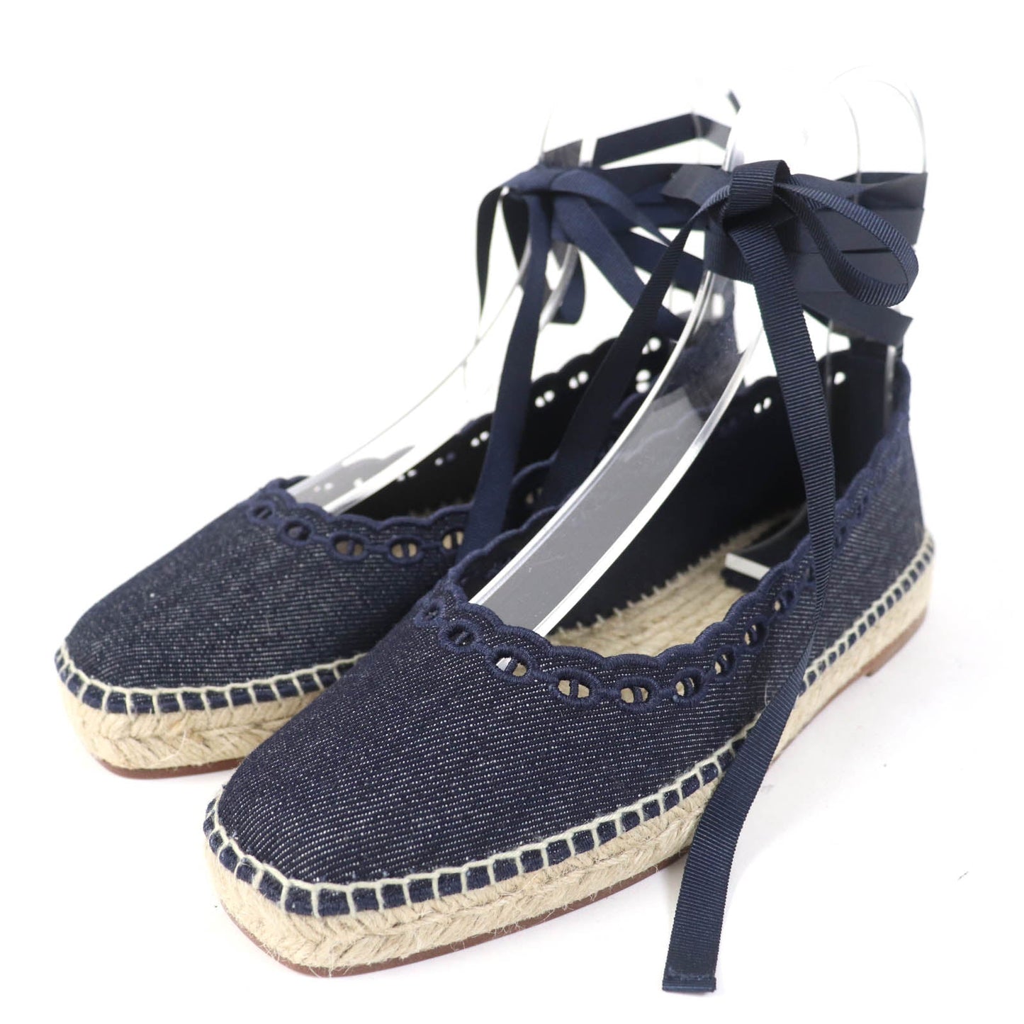 HERMES Slip-on 231140Z denim Indigo 37