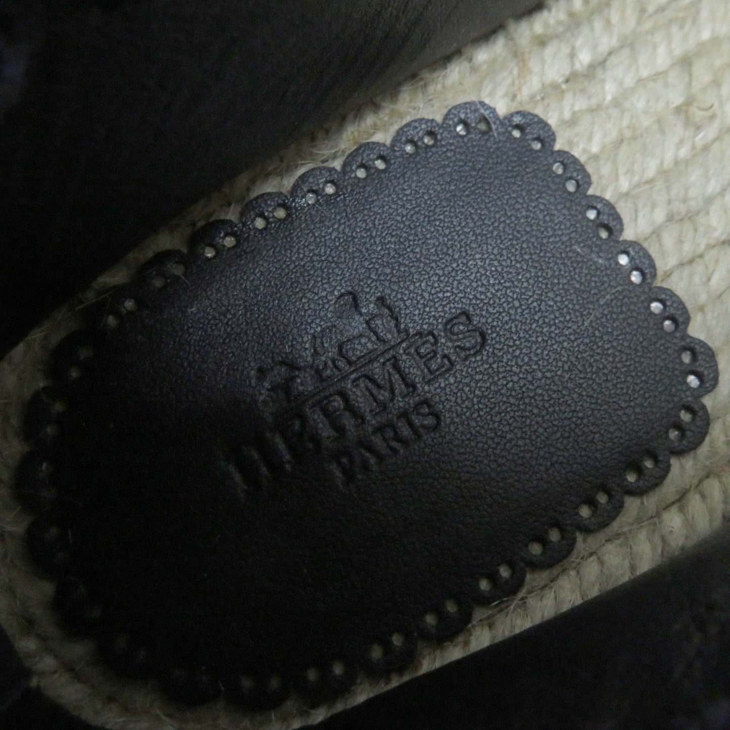 HERMES Slip-on 231140Z denim Indigo 37