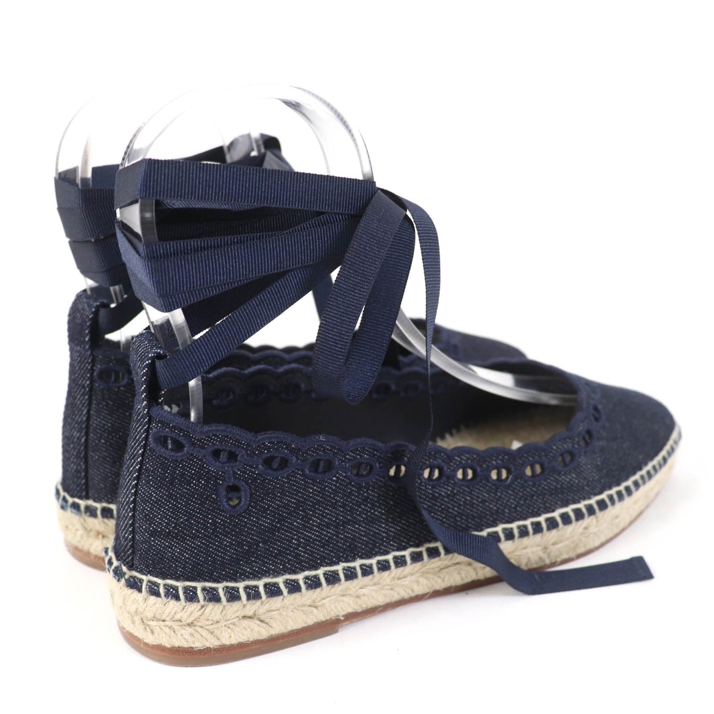 HERMES Slip-on 231140Z denim Indigo 37