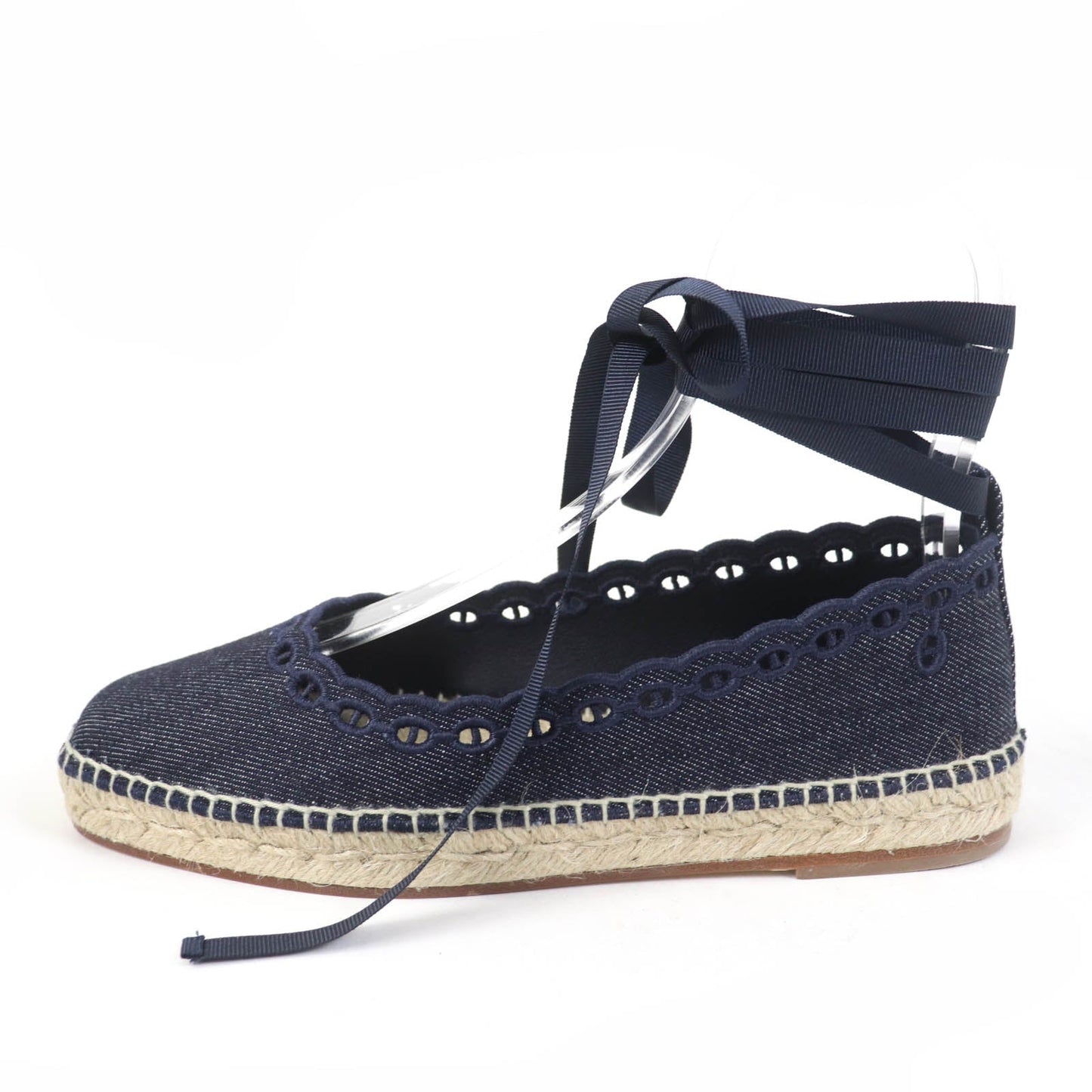 HERMES Slip-on 231140Z denim Indigo 37