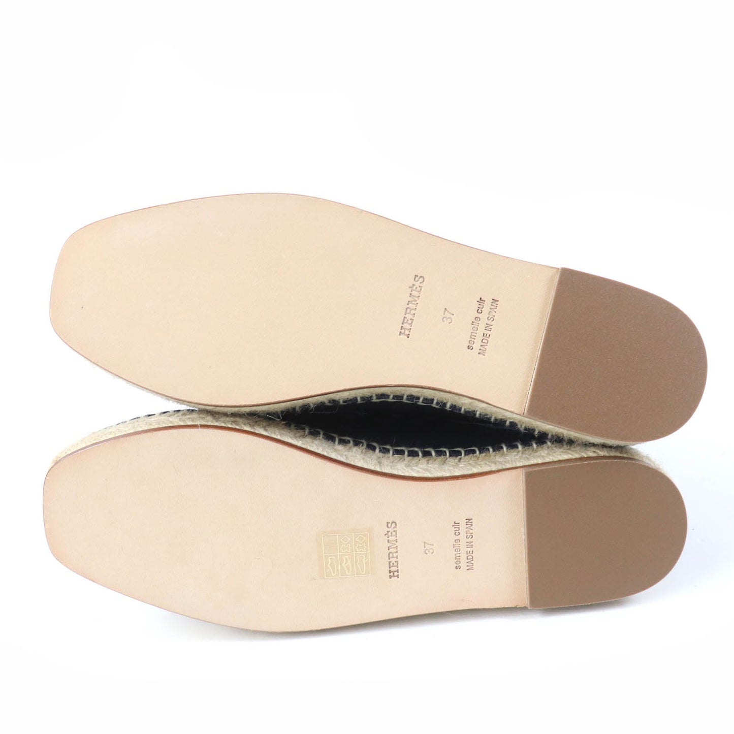 HERMES Slip-on 231140Z denim Indigo 37
