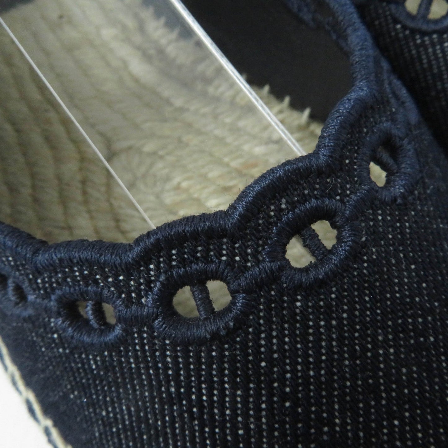 HERMES Slip-on 231140Z denim Indigo 37
