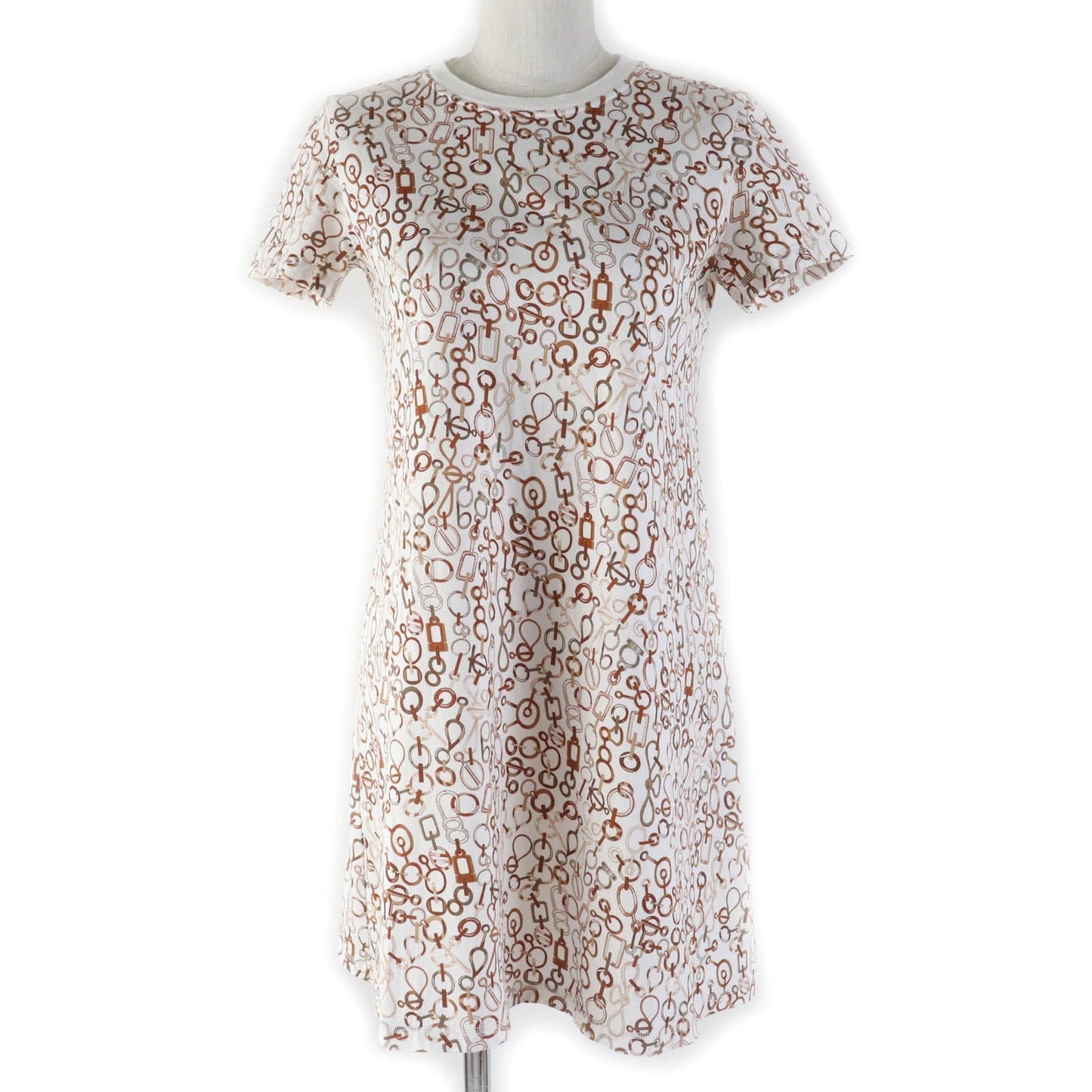 HERMES one piece 3H4514DR cotton Brown type DR Do RE BOUCLES 34