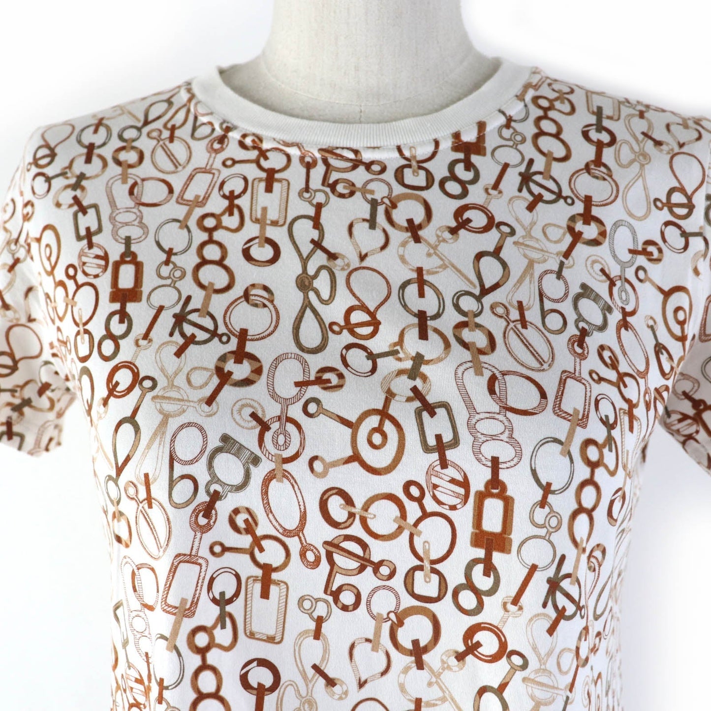HERMES one piece 3H4514DR cotton Brown type DR Do RE BOUCLES 34