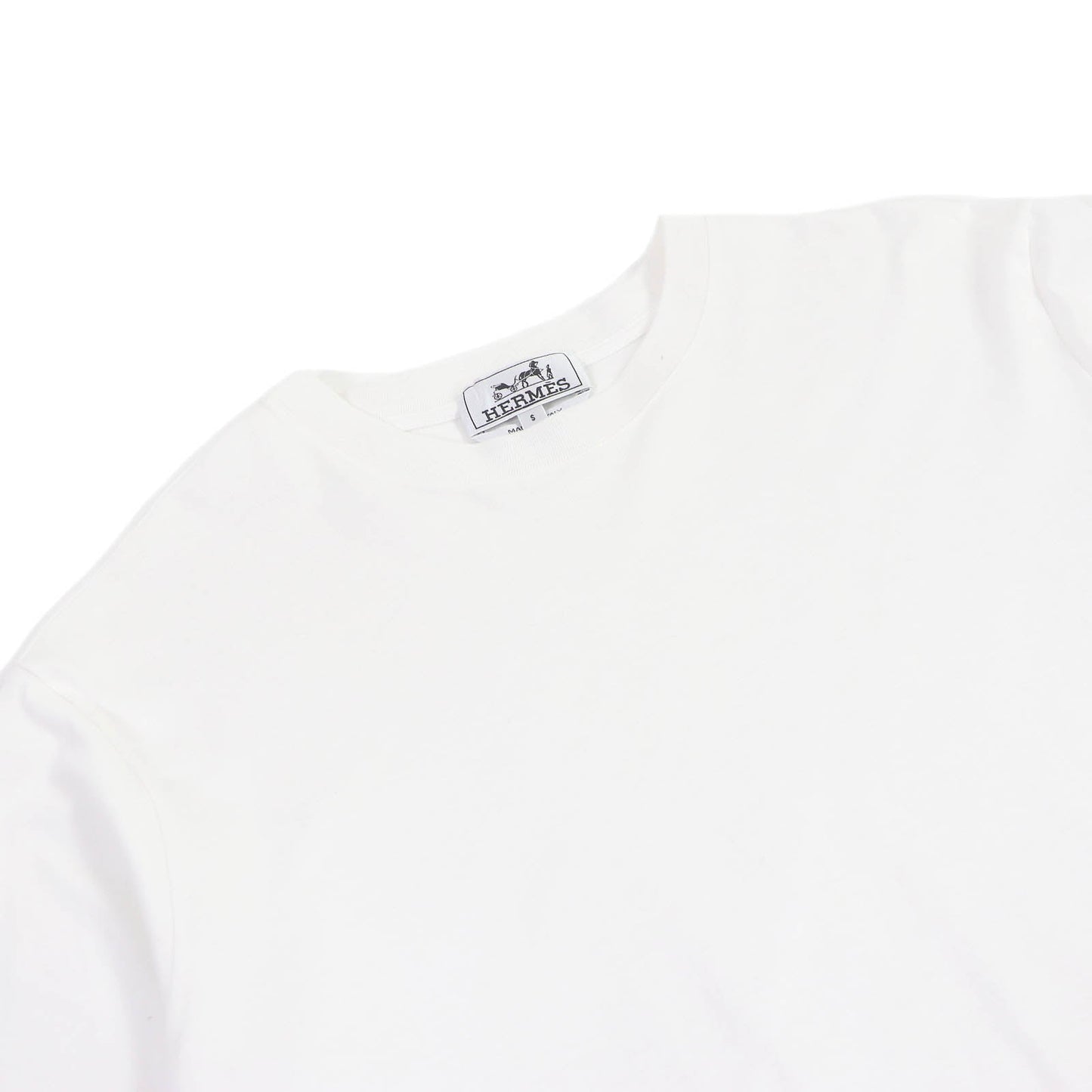 HERMES Short sleeve T-shirt cotton white S