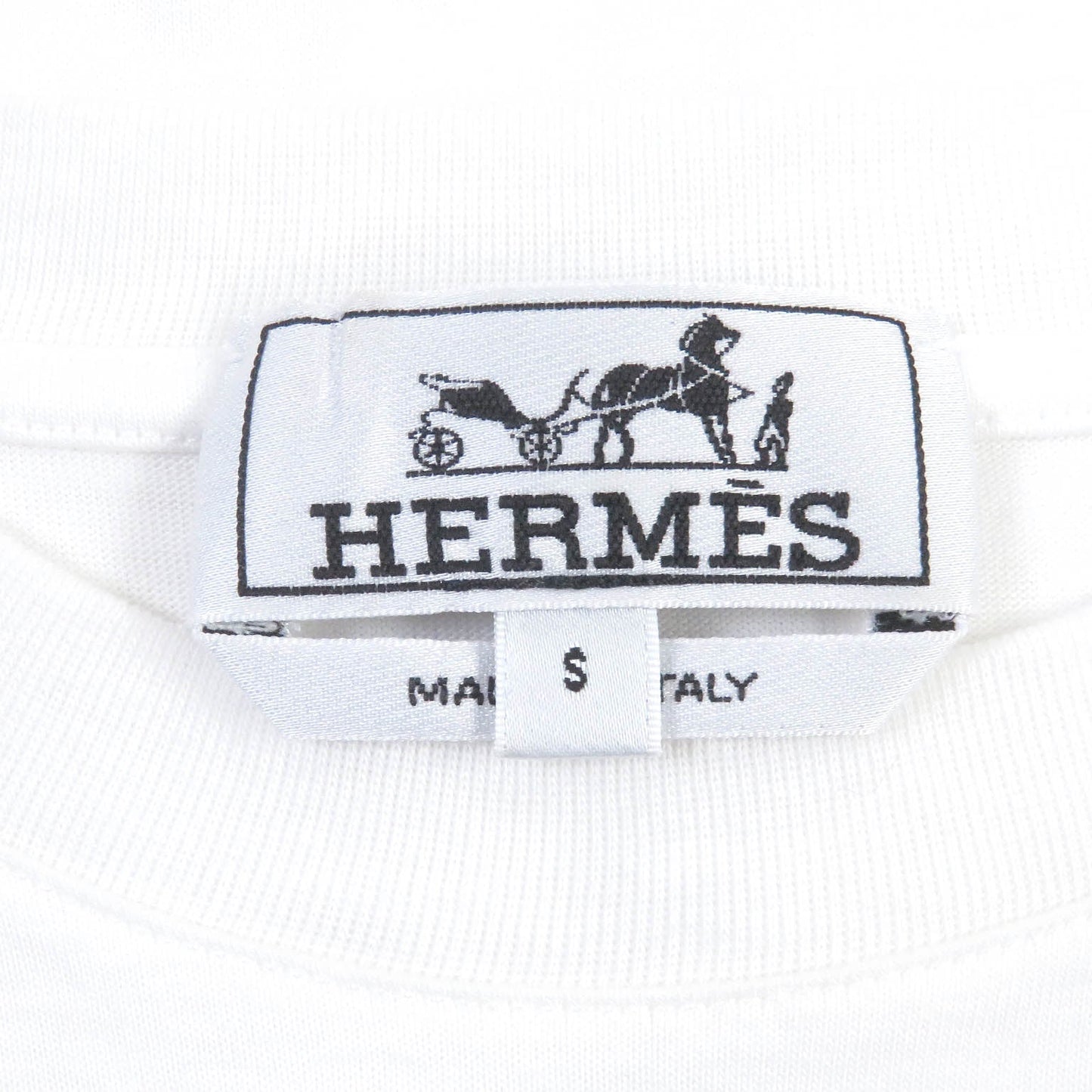 HERMES Short sleeve T-shirt cotton white S