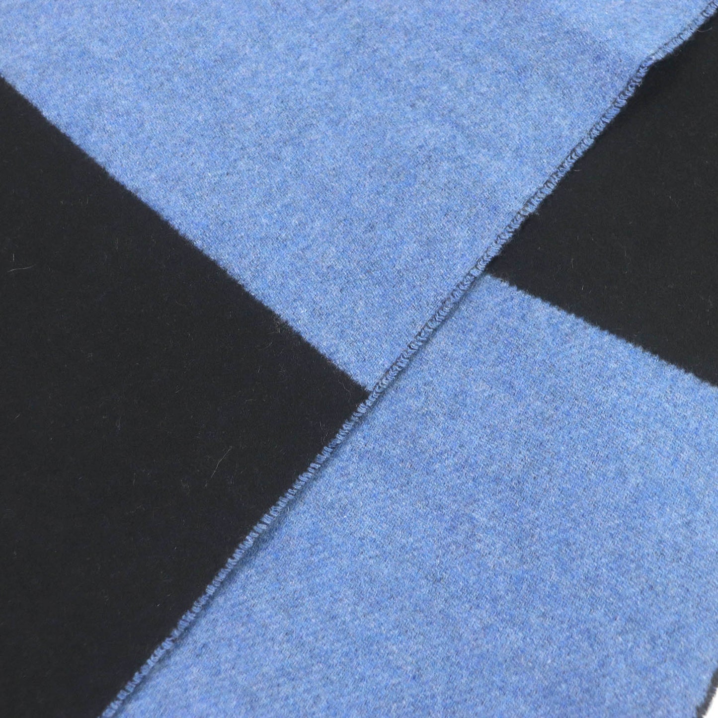 HERMES Scarf Main: 100% cashmere blue-black mens Used