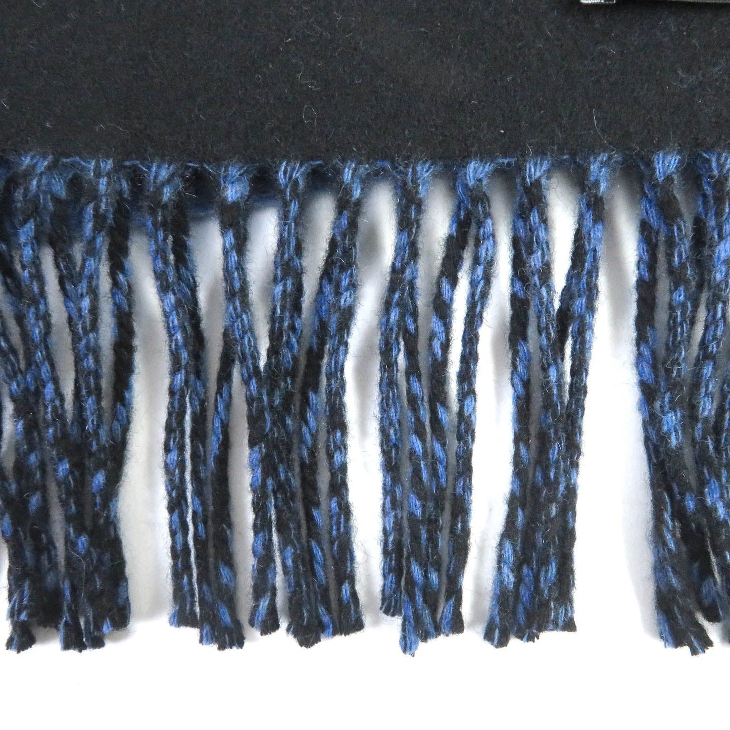 HERMES Scarf Main: 100% cashmere blue-black mens Used