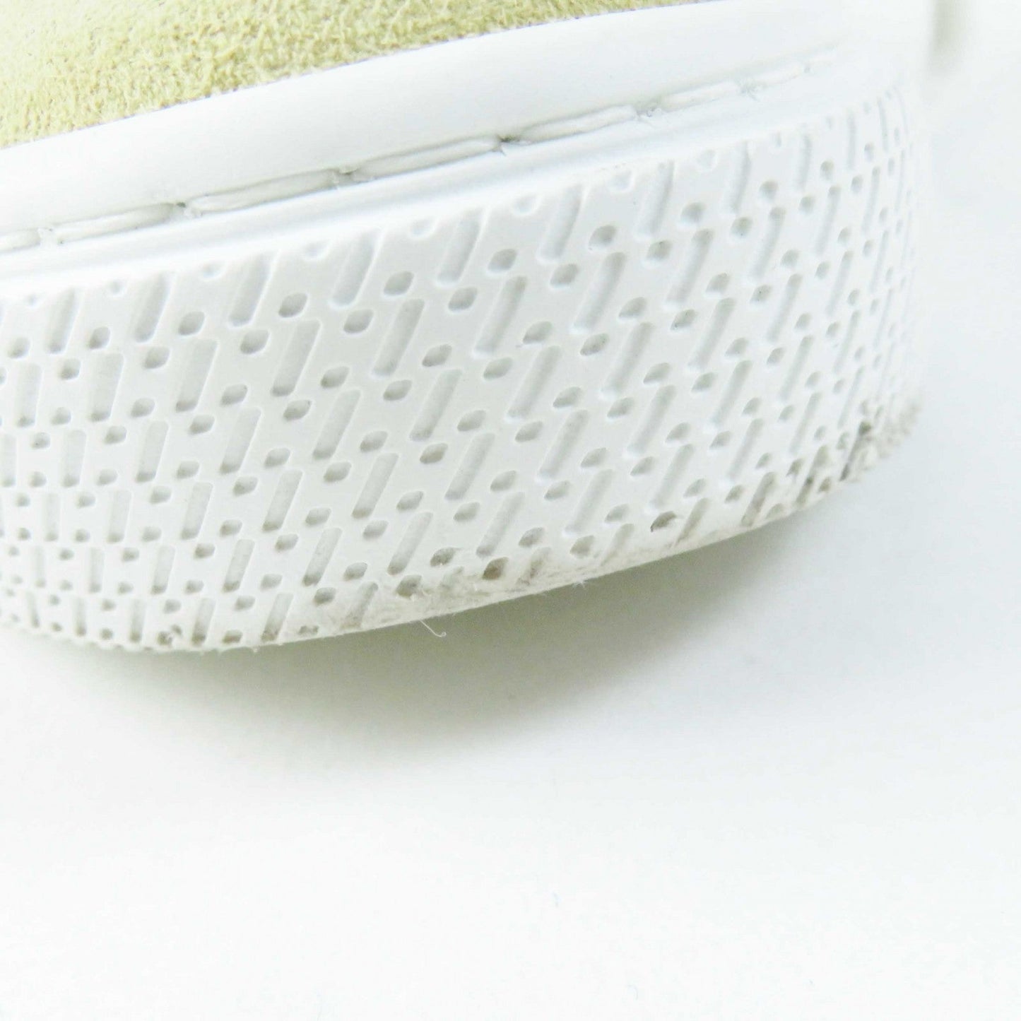 HERMES sneakers 222189Z Suede leather Beige white DEEP 38.5