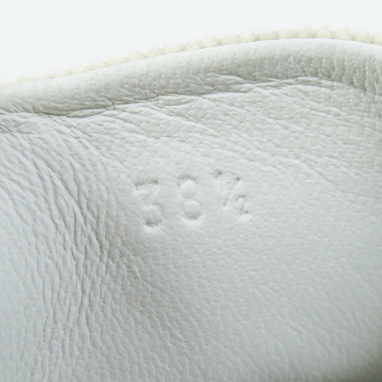 HERMES sneakers 222189Z Suede leather Beige white DEEP 38.5