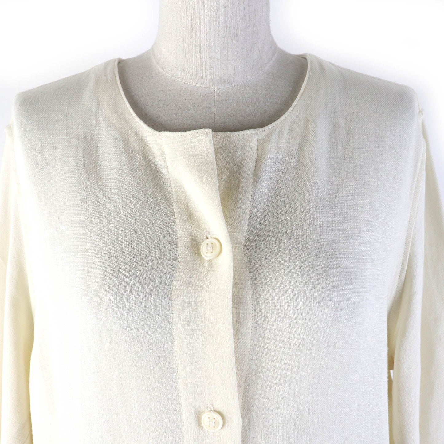 HERMES one piece linen off white 40