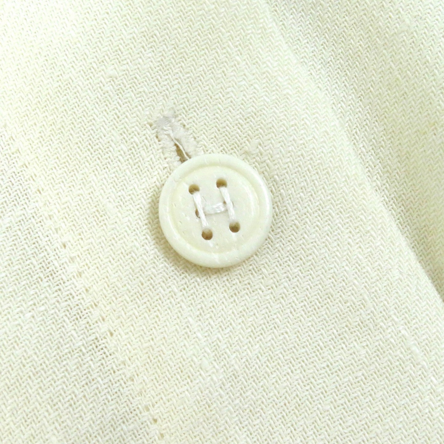 HERMES one piece linen off white 40