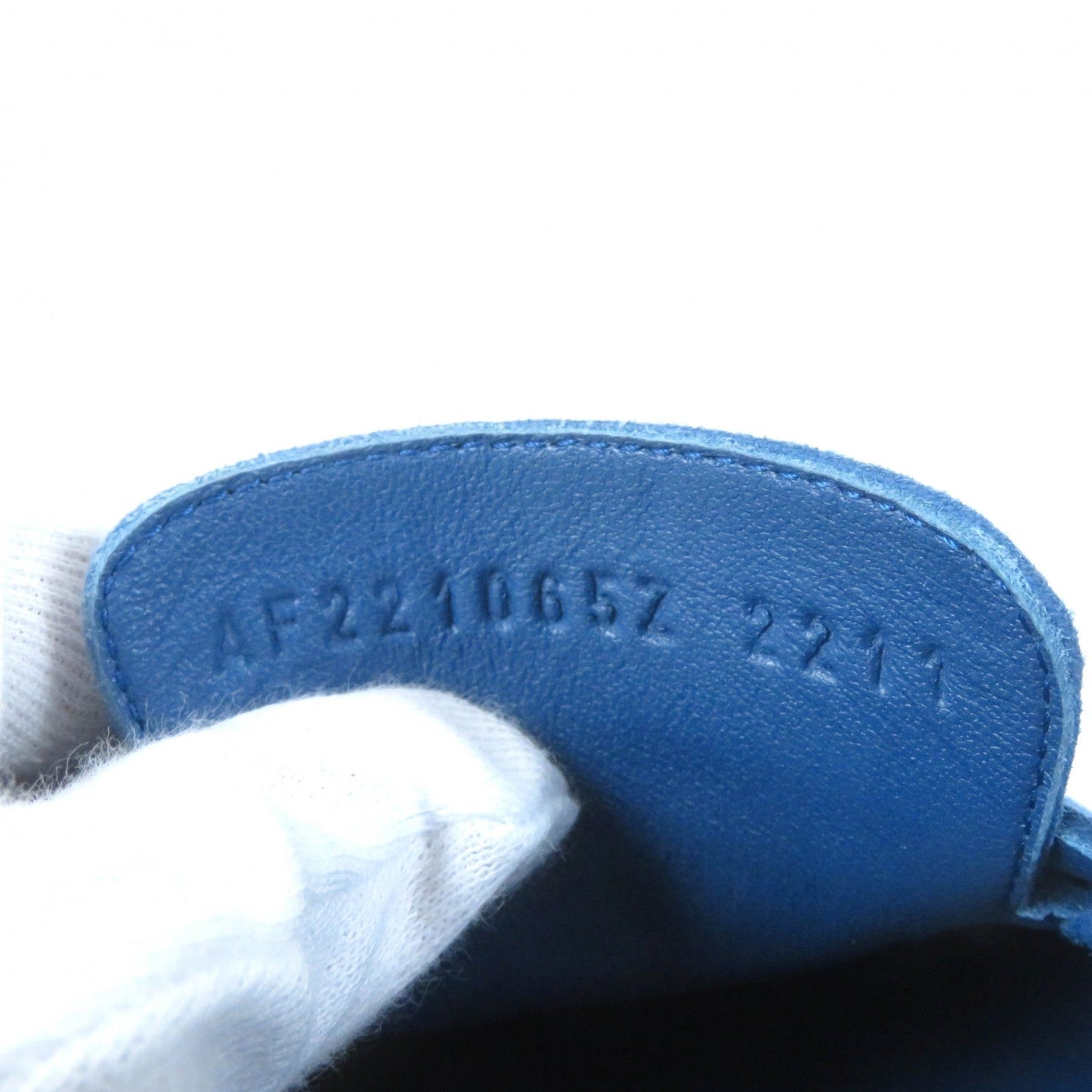 HERMES loafers 221065Z Suede leather blue Constance 36.5