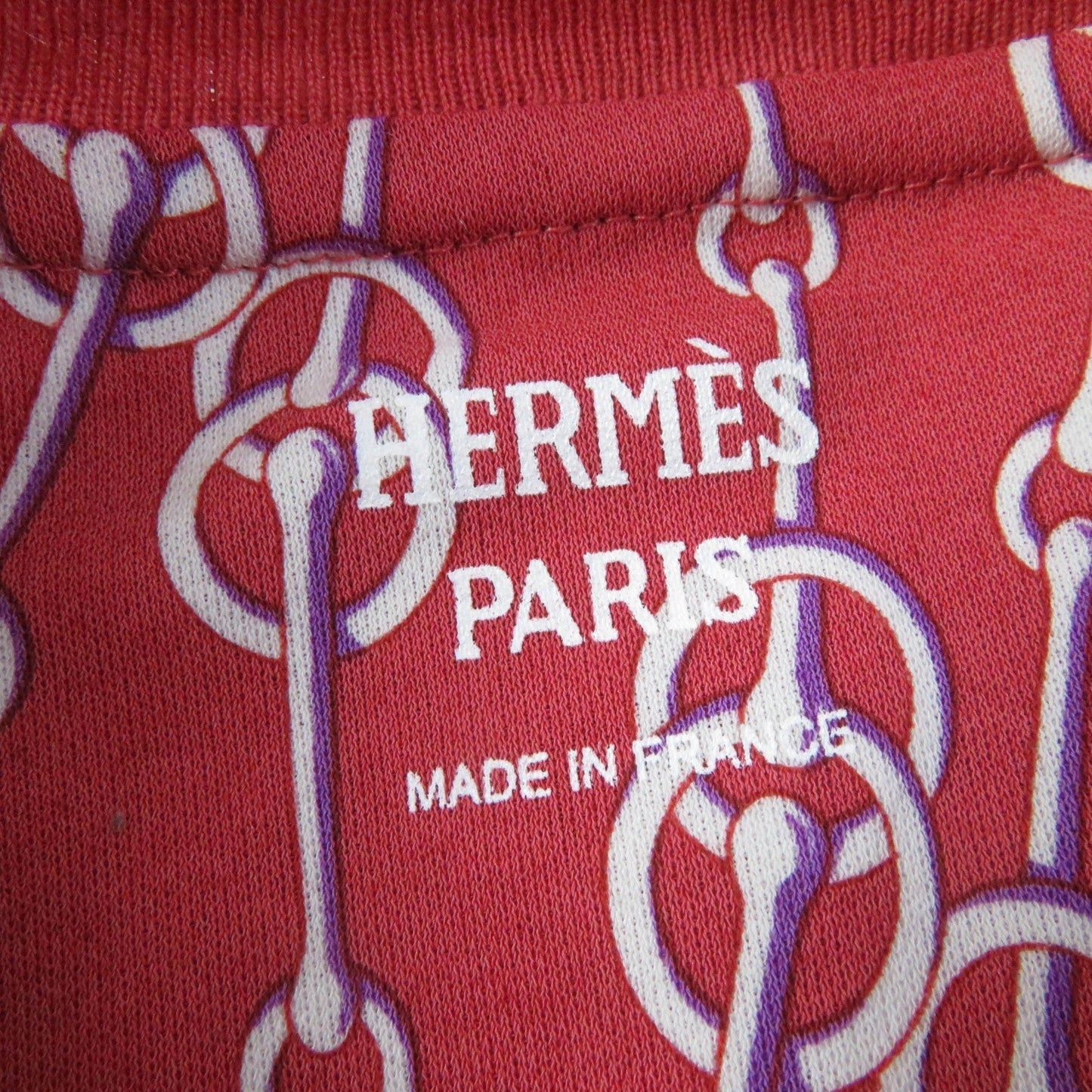 HERMES one piece 2E4501DG cotton Red type 34