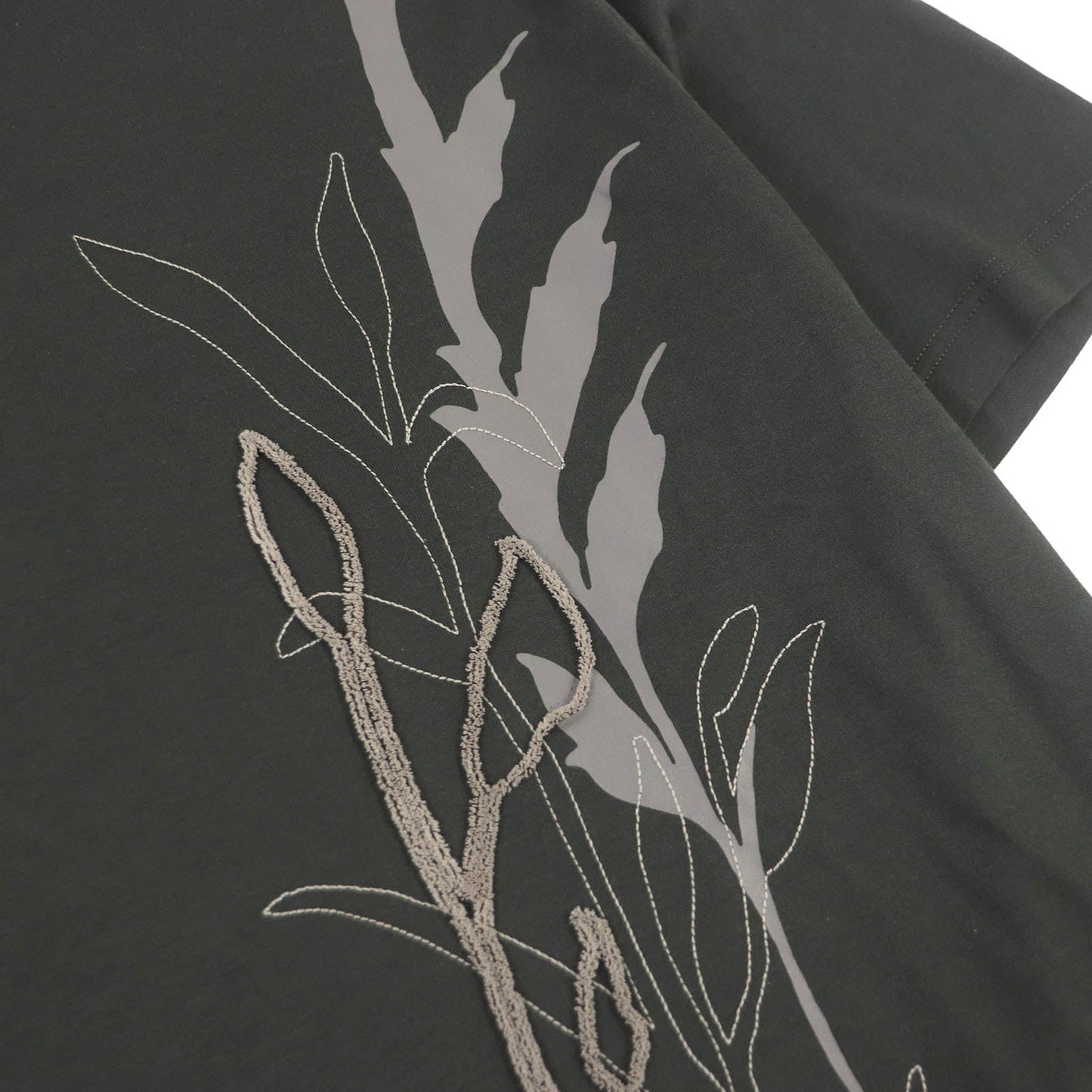 HERMES Short sleeve T-shirt cotton Dark green M