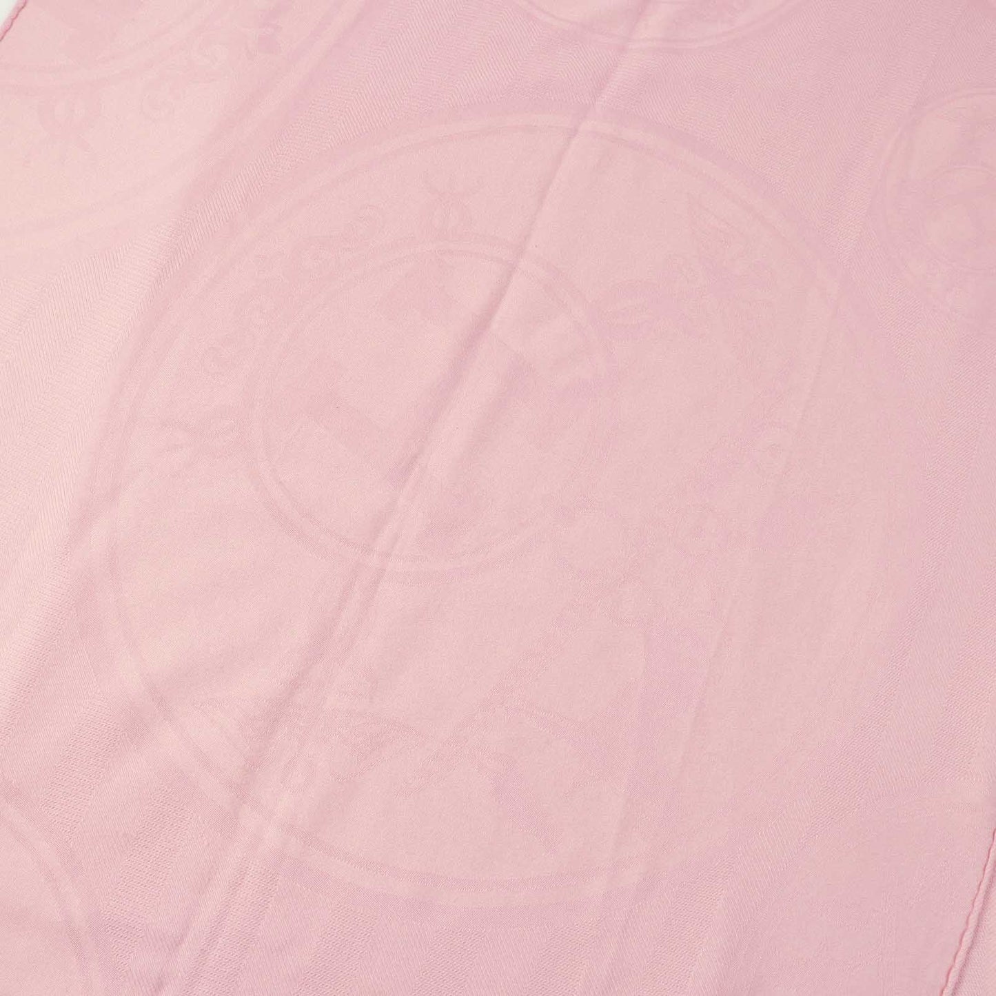 HERMES Stall H262494S Main: 85% cashmere, Main: 15% silk pink Women Used