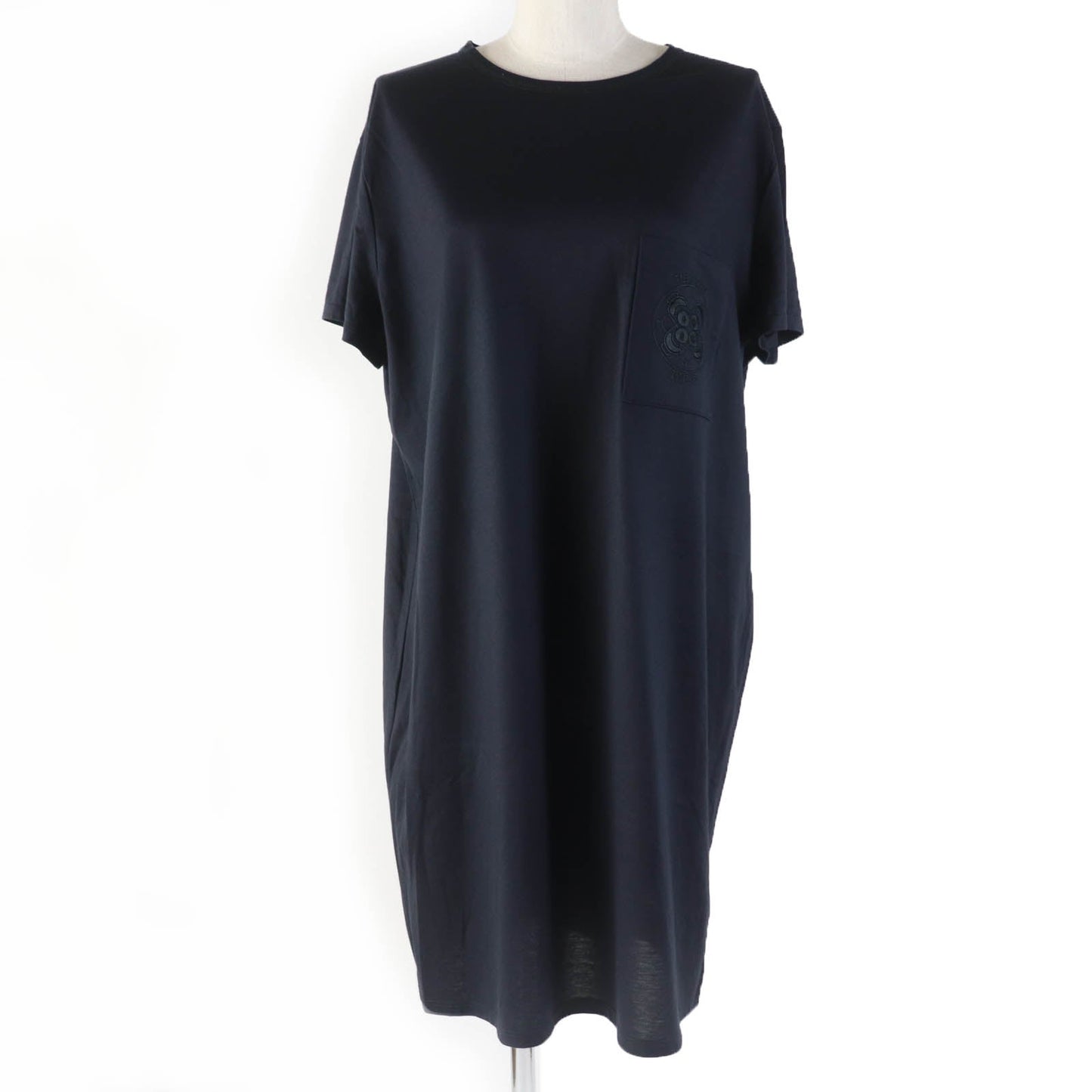HERMES one piece cotton Dark navy 46