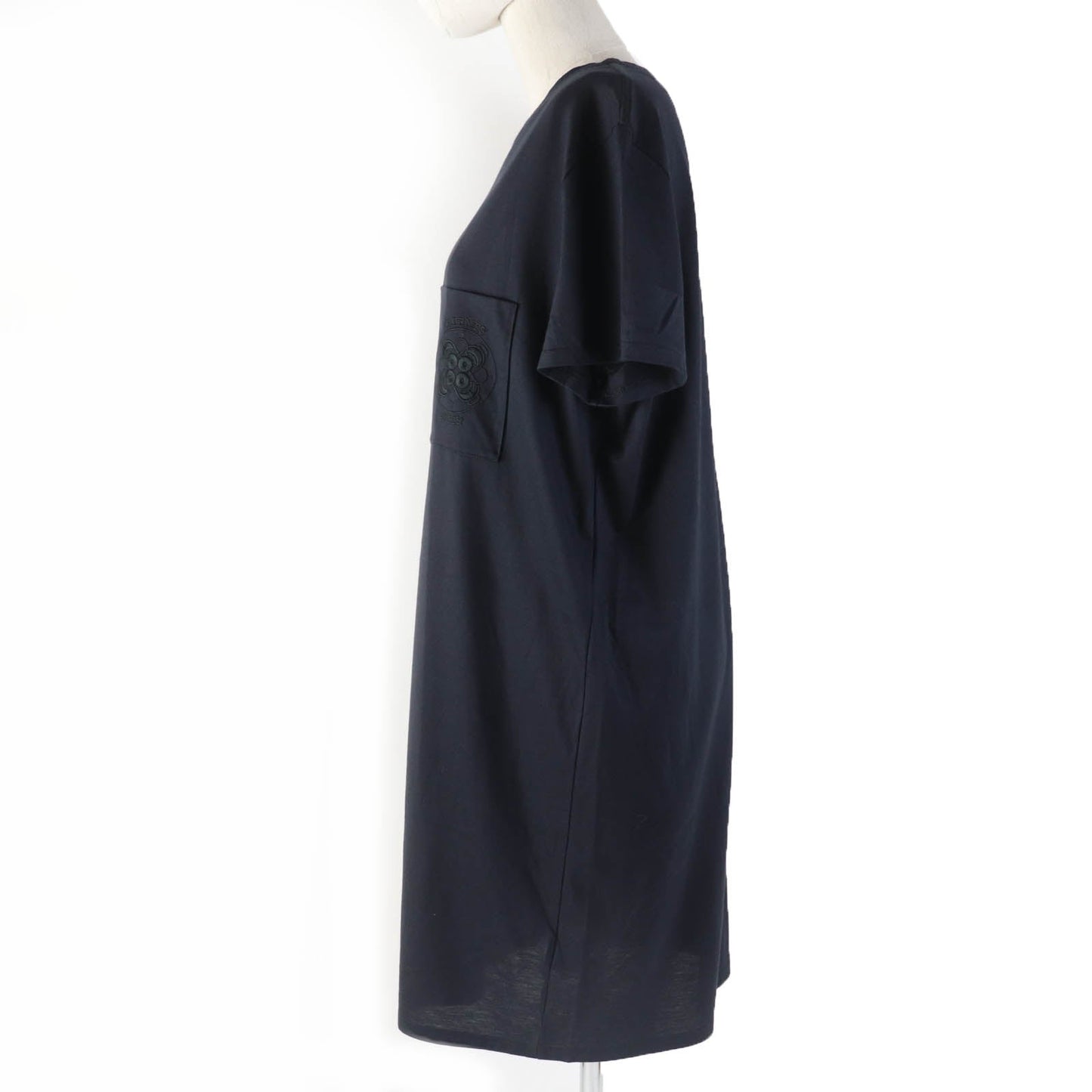 HERMES one piece cotton Dark navy 46