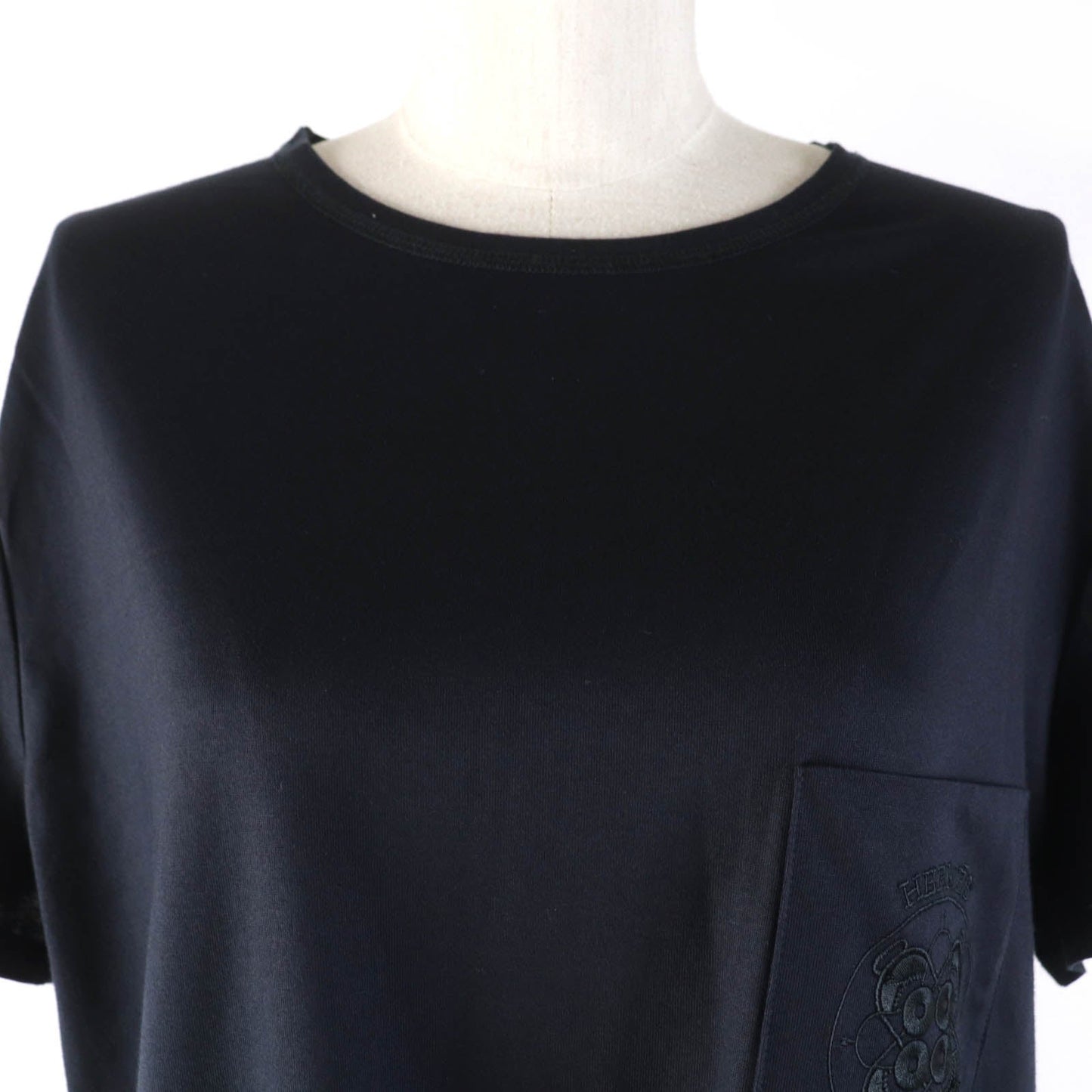 HERMES one piece cotton Dark navy 46