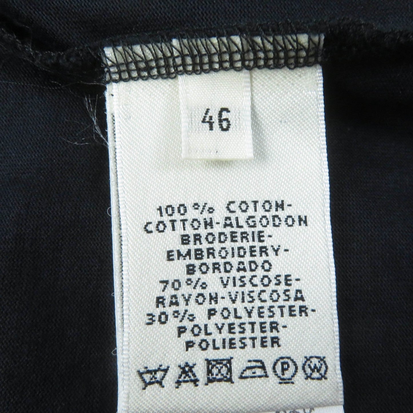 HERMES one piece cotton Dark navy 46