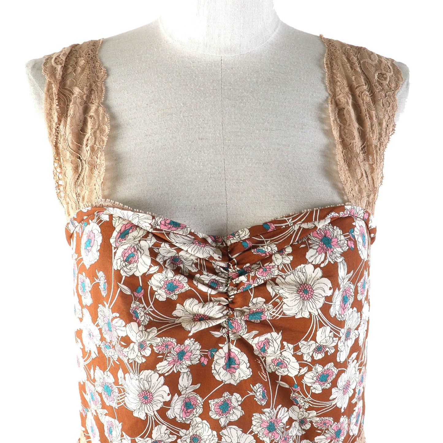 GUCCI one piece 704249 ZAJKH cotton Brown multicolor 42