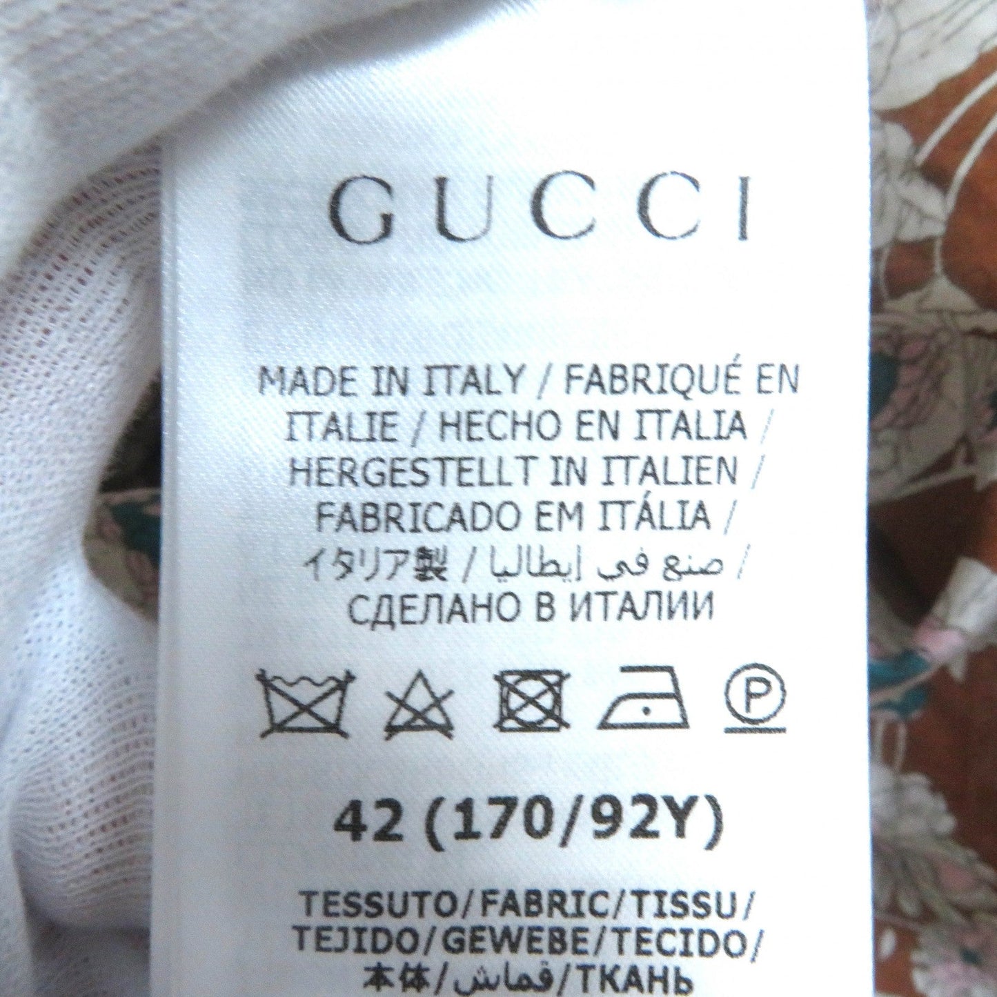 GUCCI one piece 704249 ZAJKH cotton Brown multicolor 42