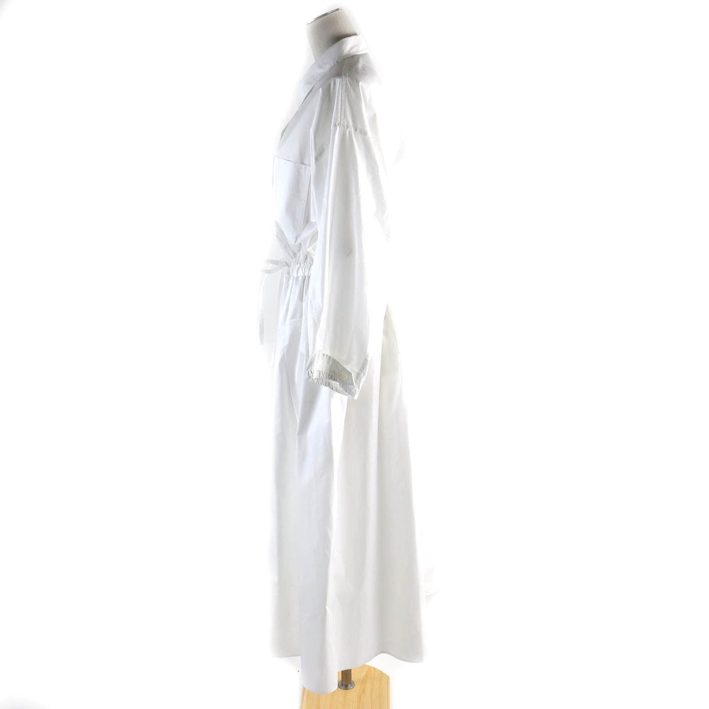 HERMES one piece 4E0546DV cotton white shirt dress 42