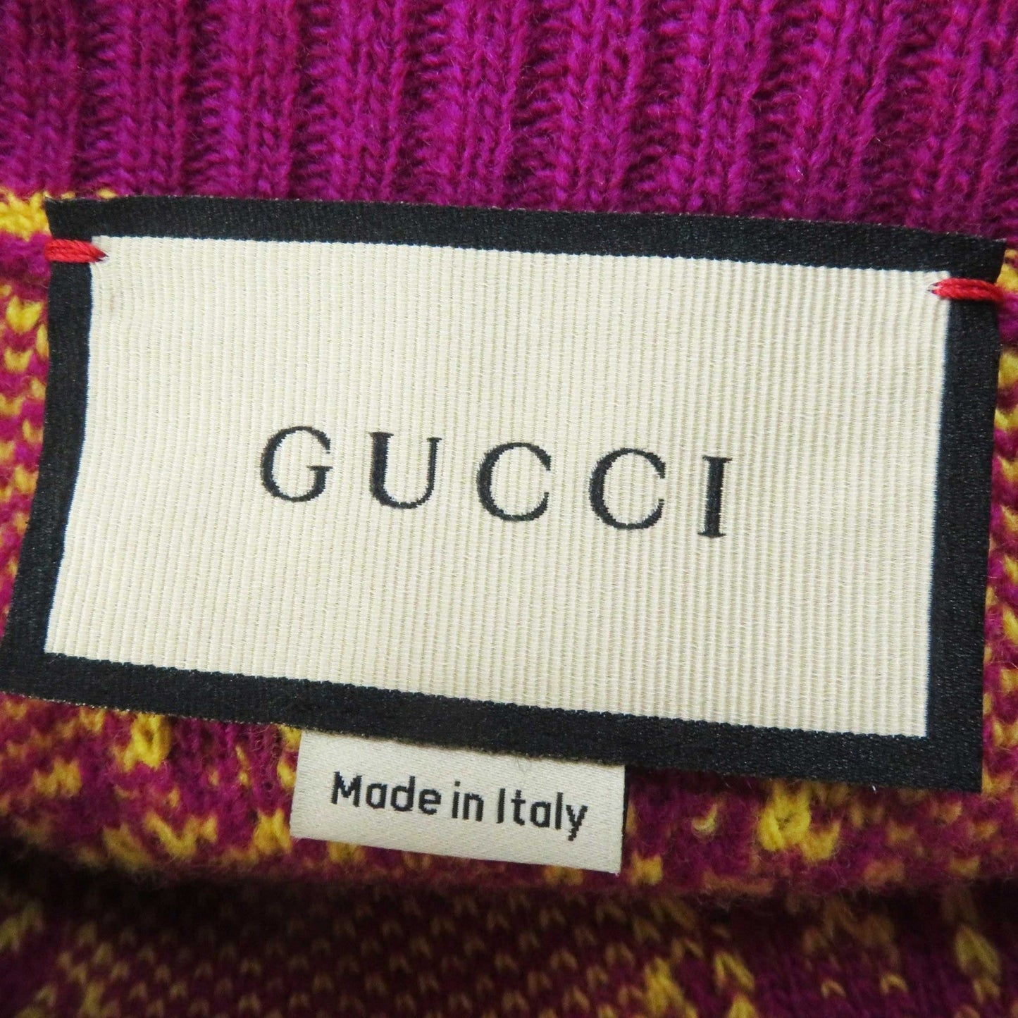 GUCCI one piece 718630 wool Purple yellow XS