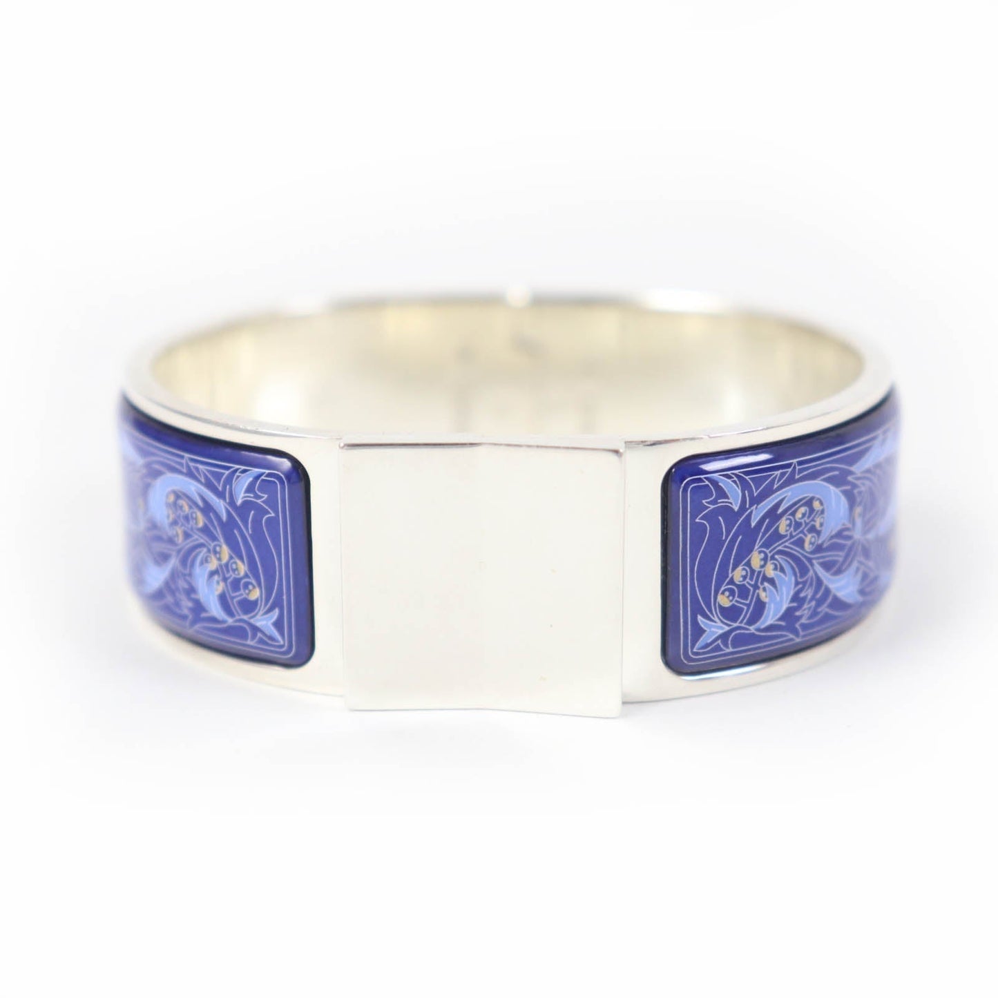 HERMES bracelet SV925 Silver Blue type Emilel GM