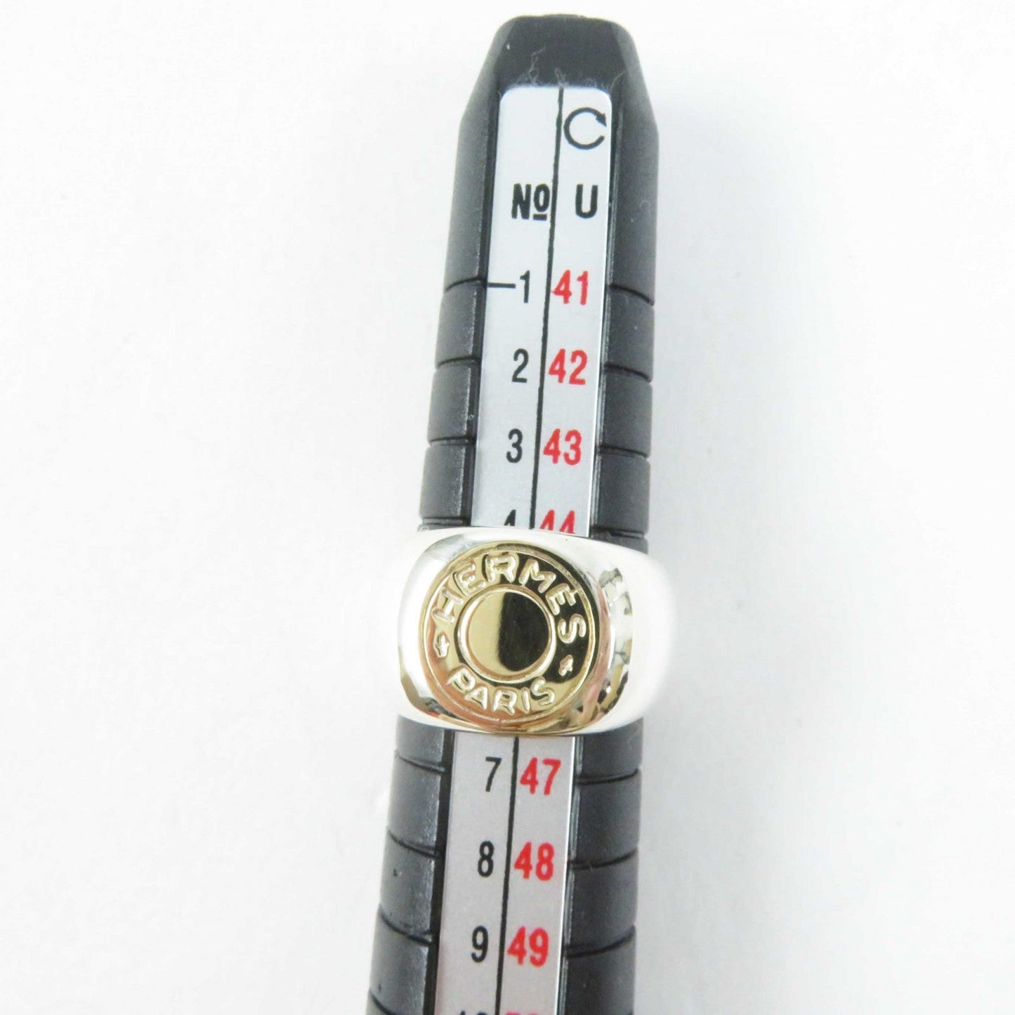 HERMES Ring SV925 Silver gold Serie No. 55