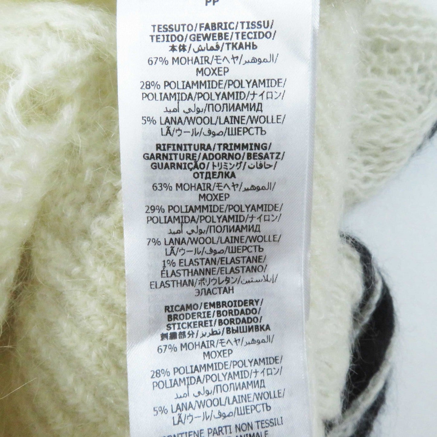 GUCCI knit 713023 mohair white XS