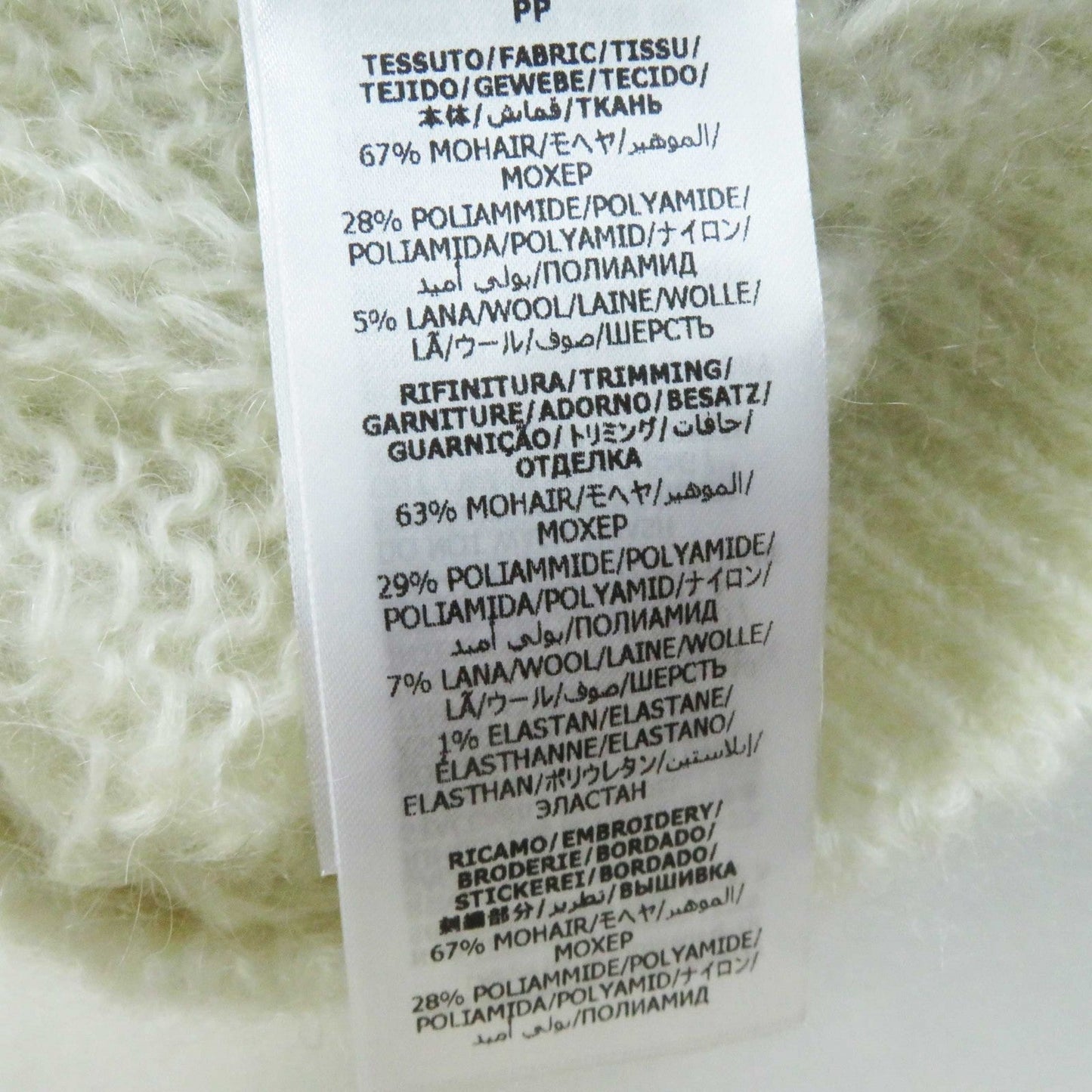 GUCCI knit 713023 mohair white XS