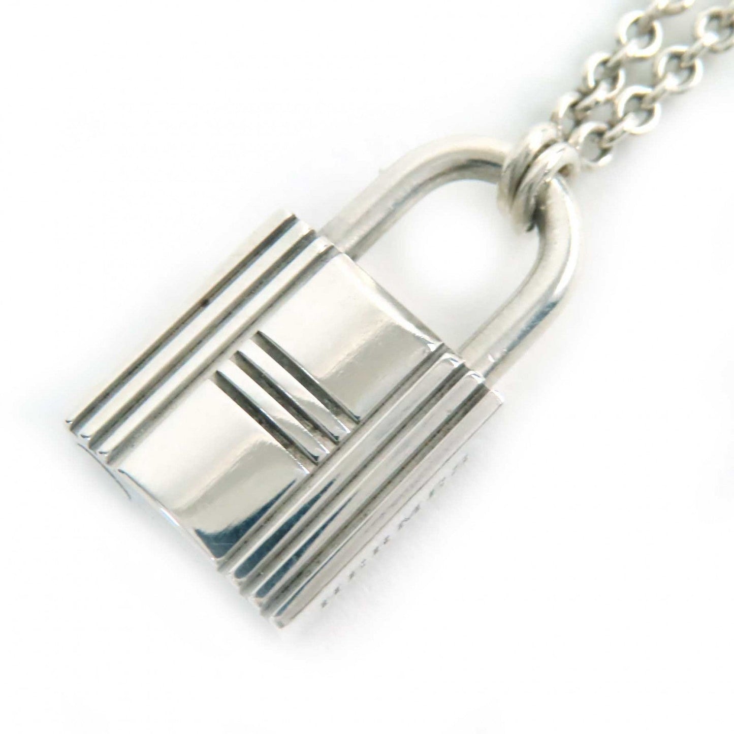 HERMES Necklace AG925 Silver Kelly Cadena Necklace