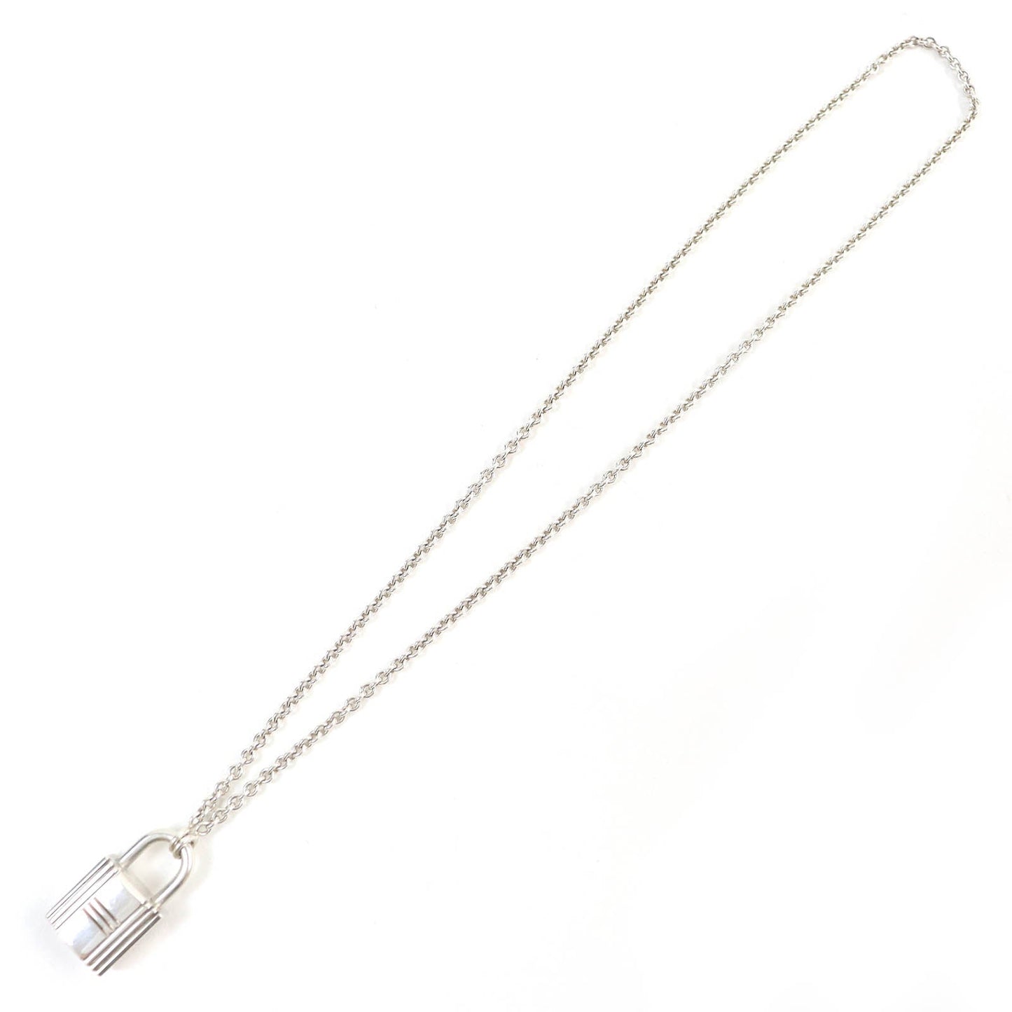 HERMES Necklace AG925 Silver Kelly Cadena Necklace