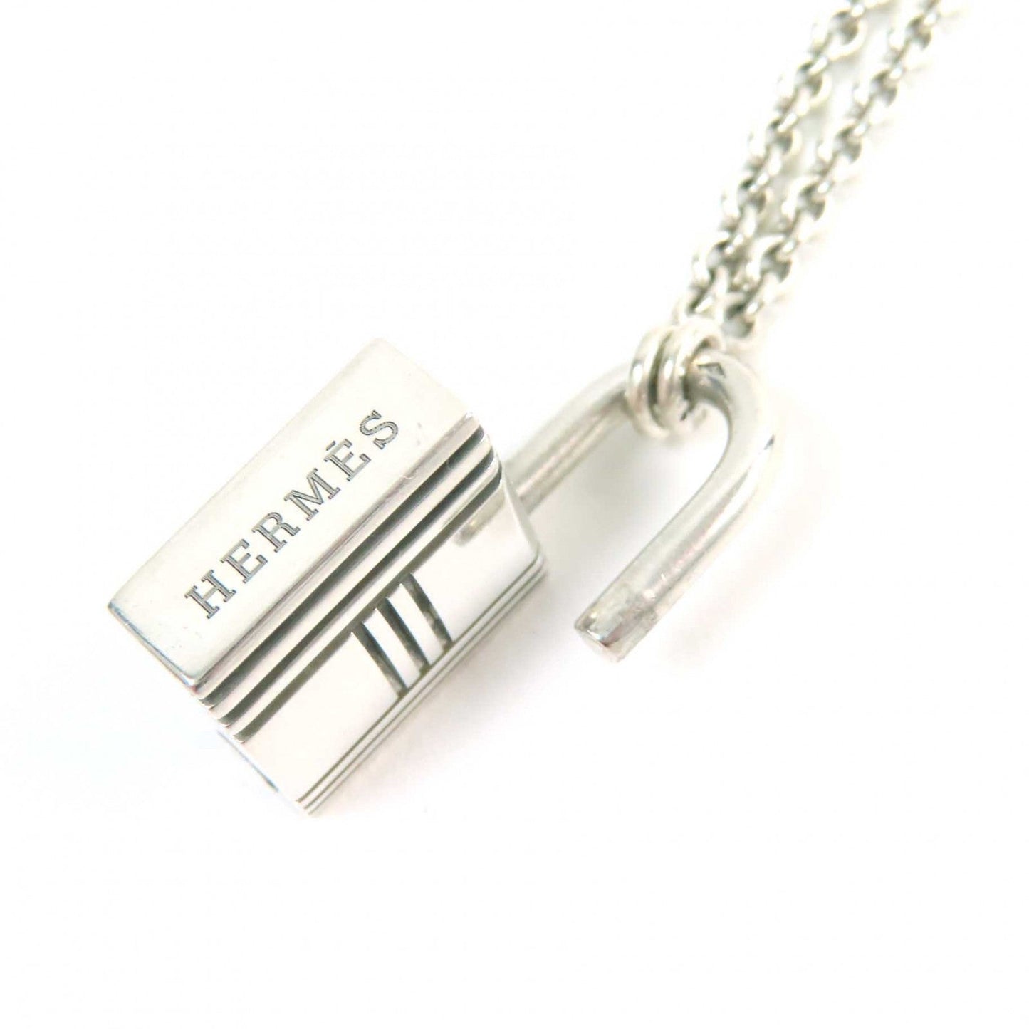 HERMES Necklace AG925 Silver Kelly Cadena Necklace
