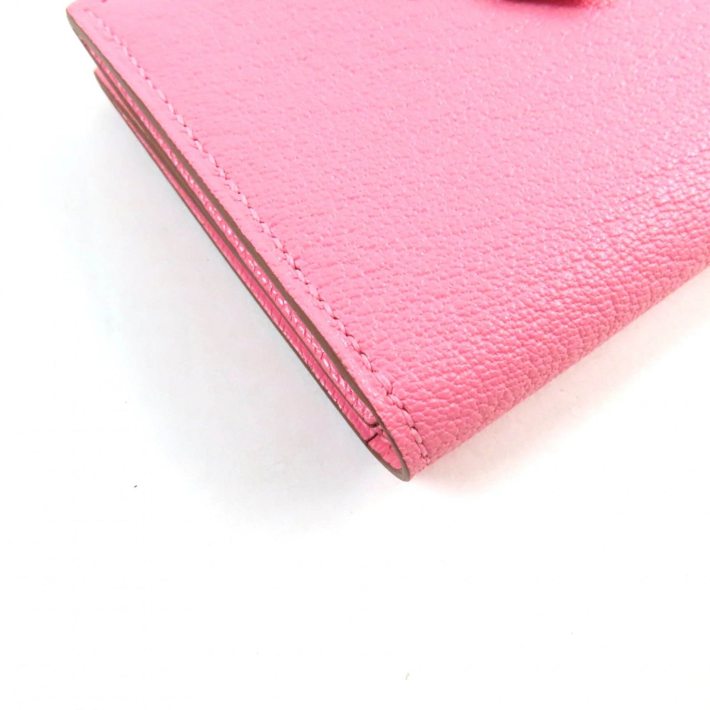 HERMES name card holder Shave Rose azare Bearn Mini
