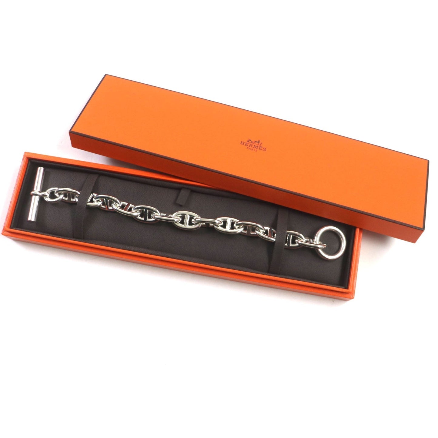 HERMES bracelet 24AG048984 AG925 Silver Chene DunkleTGM