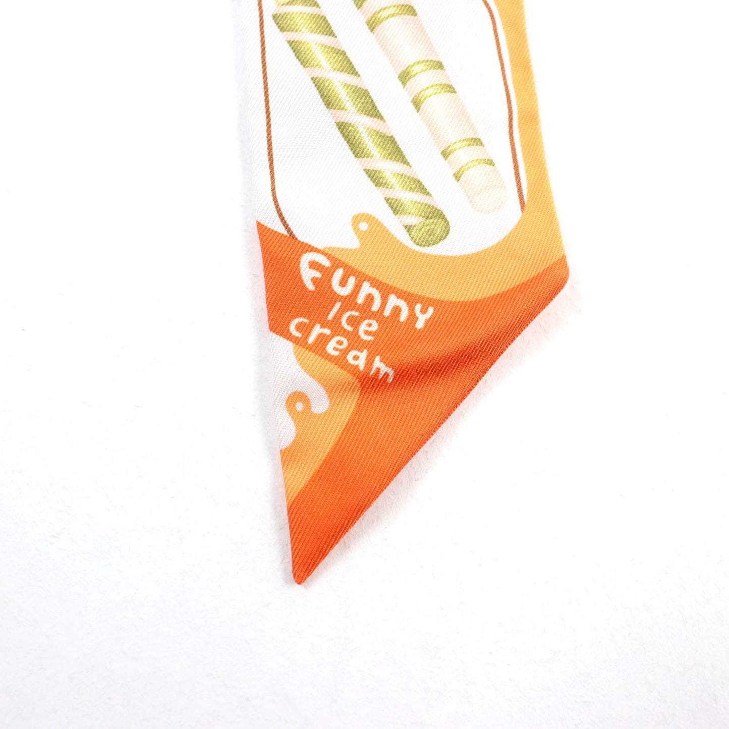 HERMES scarf silk Multi FUNNY ICE CREAM