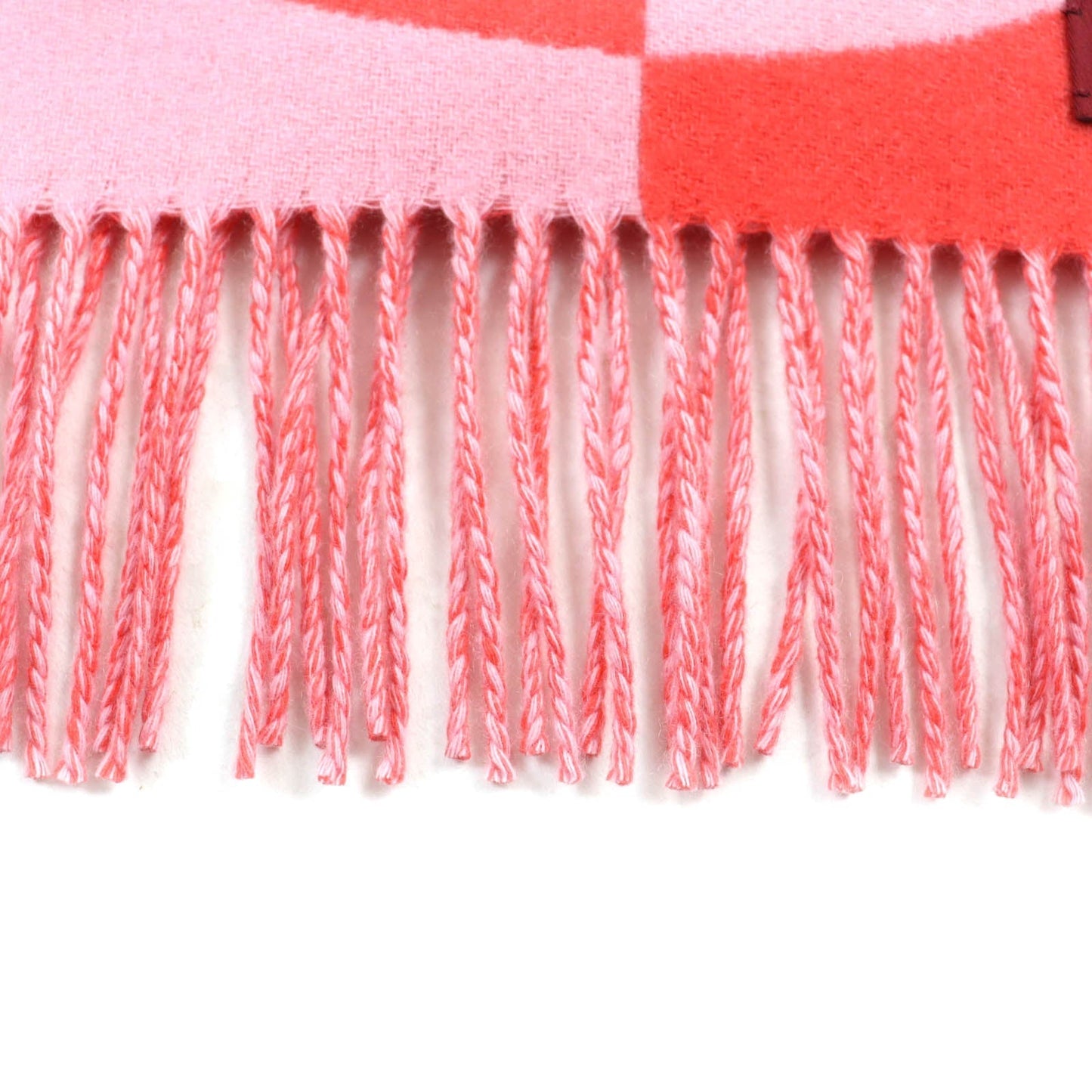 HERMES Scarf Main: 100% cashmere pink Women Used