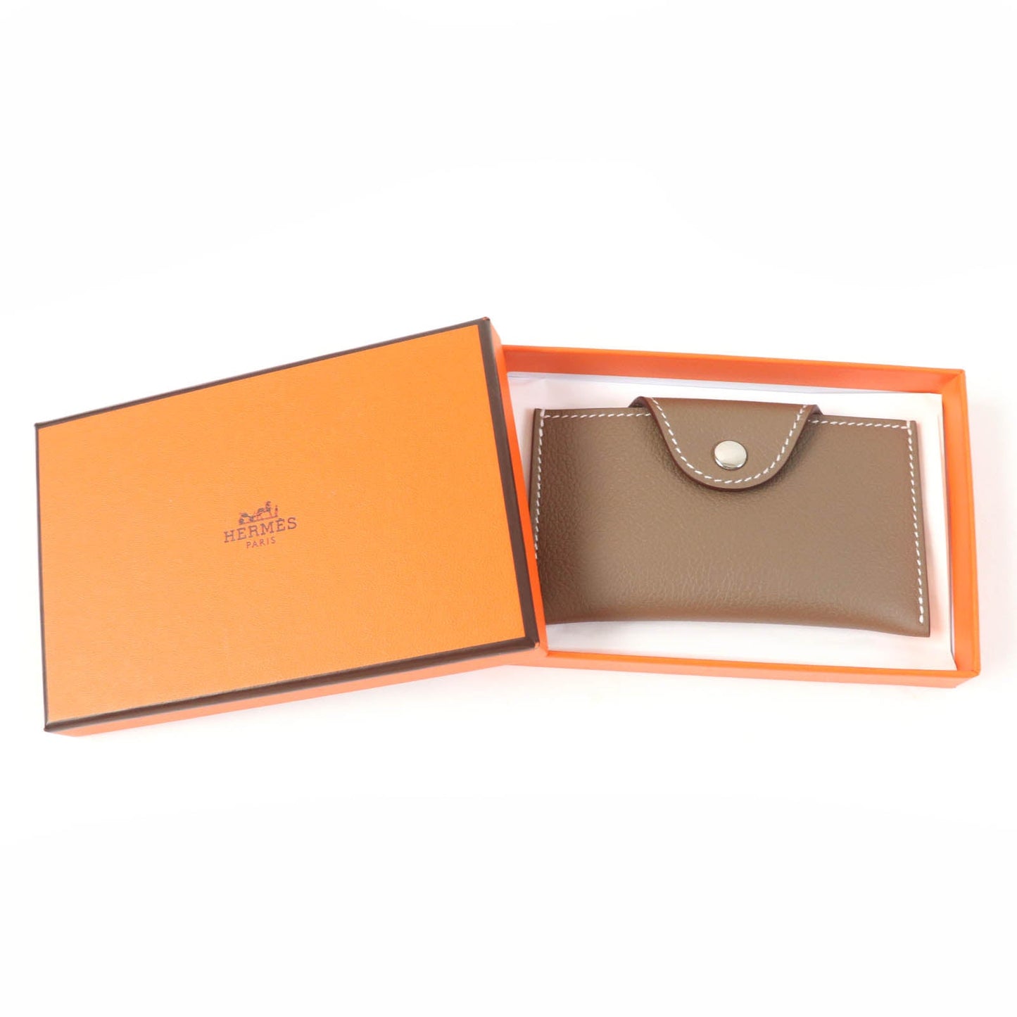 HERMES Card Case Evercolor Etope Iliad