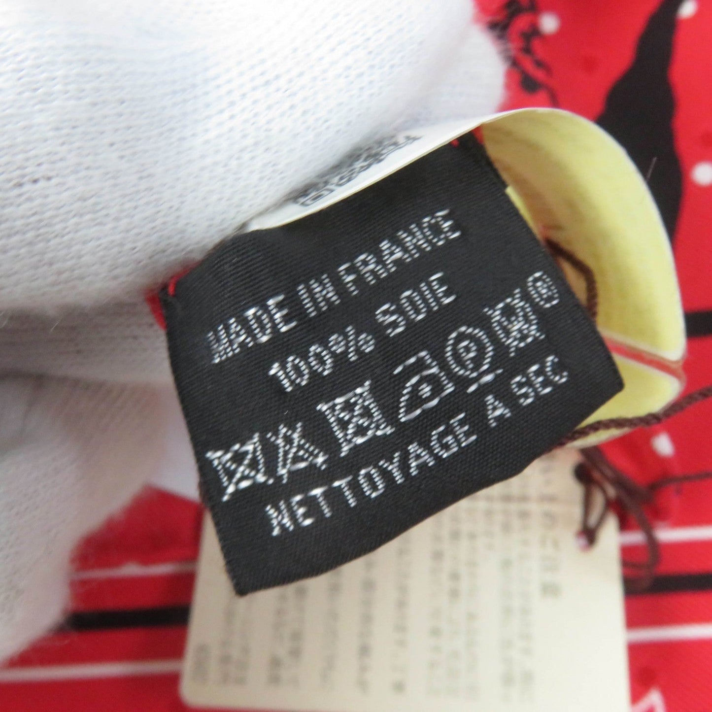 HERMES scarf silk Rouge Noir Blanc Carre55 LES CLES Les Clés Key