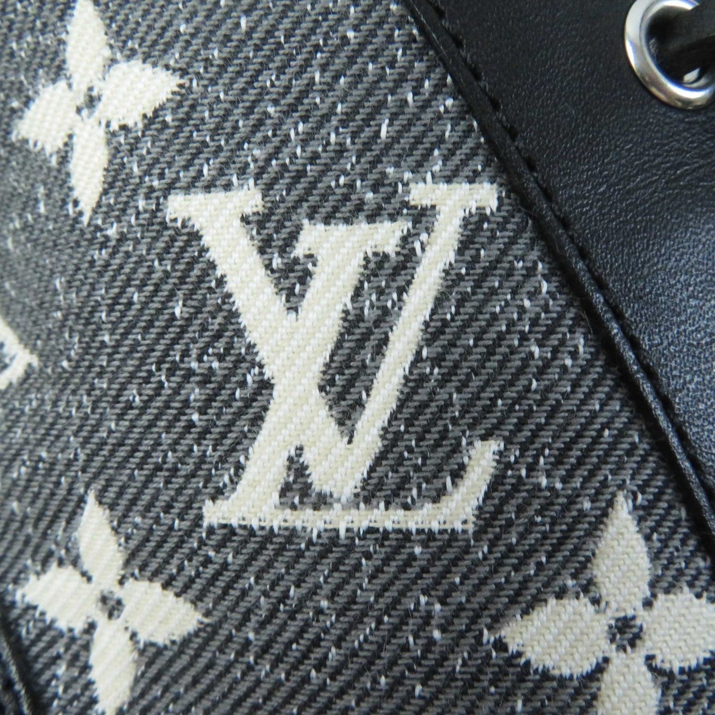 LOUIS VUITTON Ankle boots 1AB2XR leather Black Gray type Star trail line 36