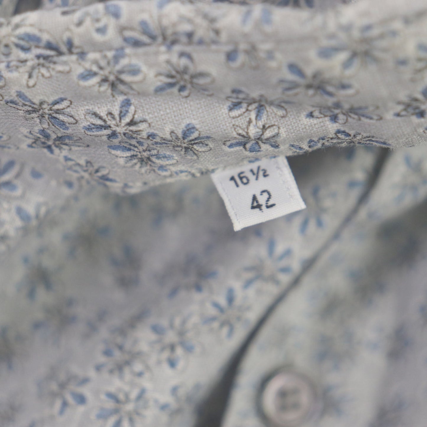 HERMES Long sleeve shirt linen gray 42