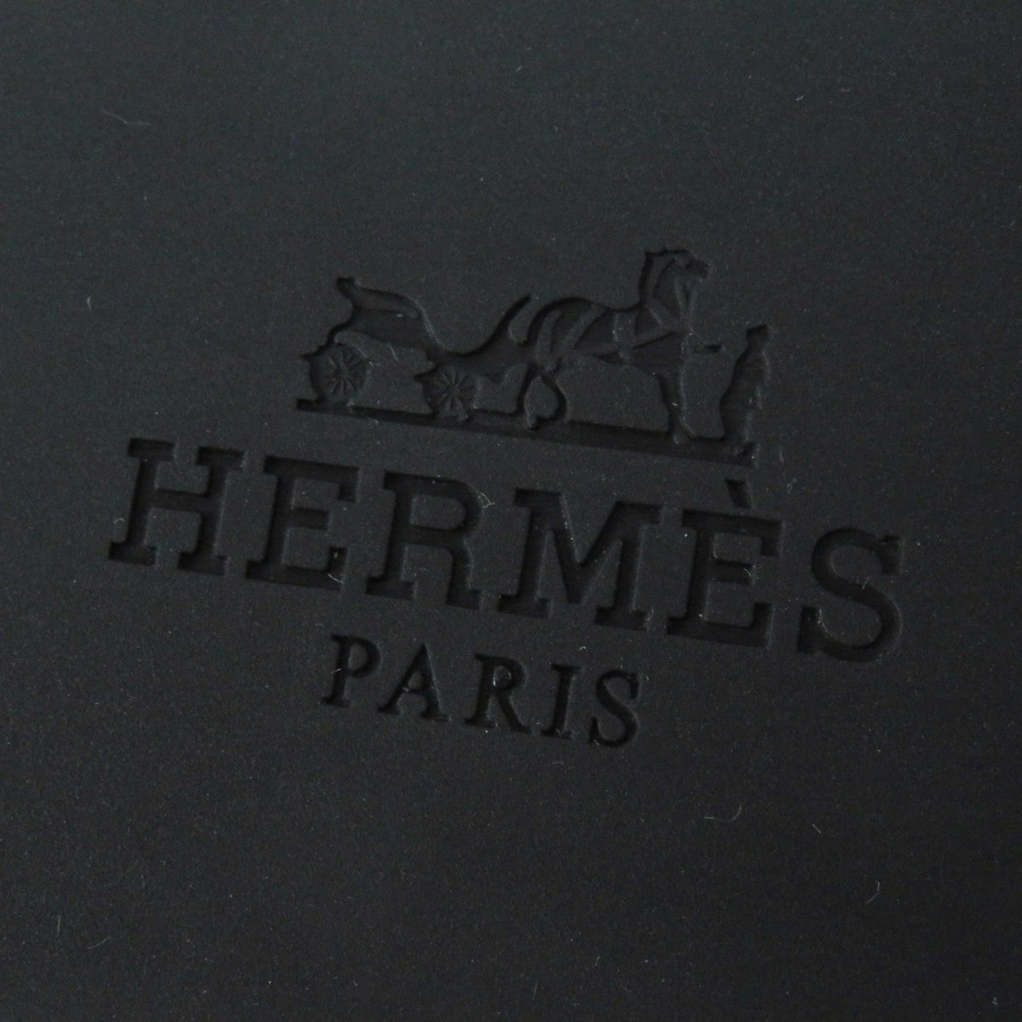 HERMES Sandals rubber black island 35