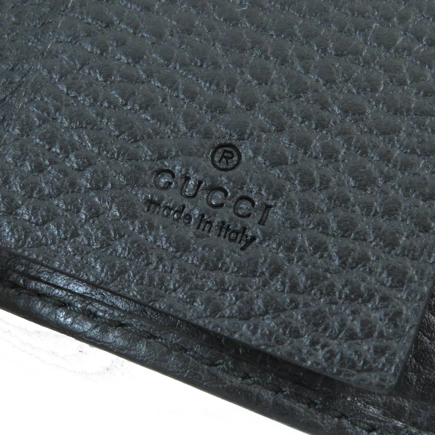 GUCCI Key case Key holder  456118 leather black