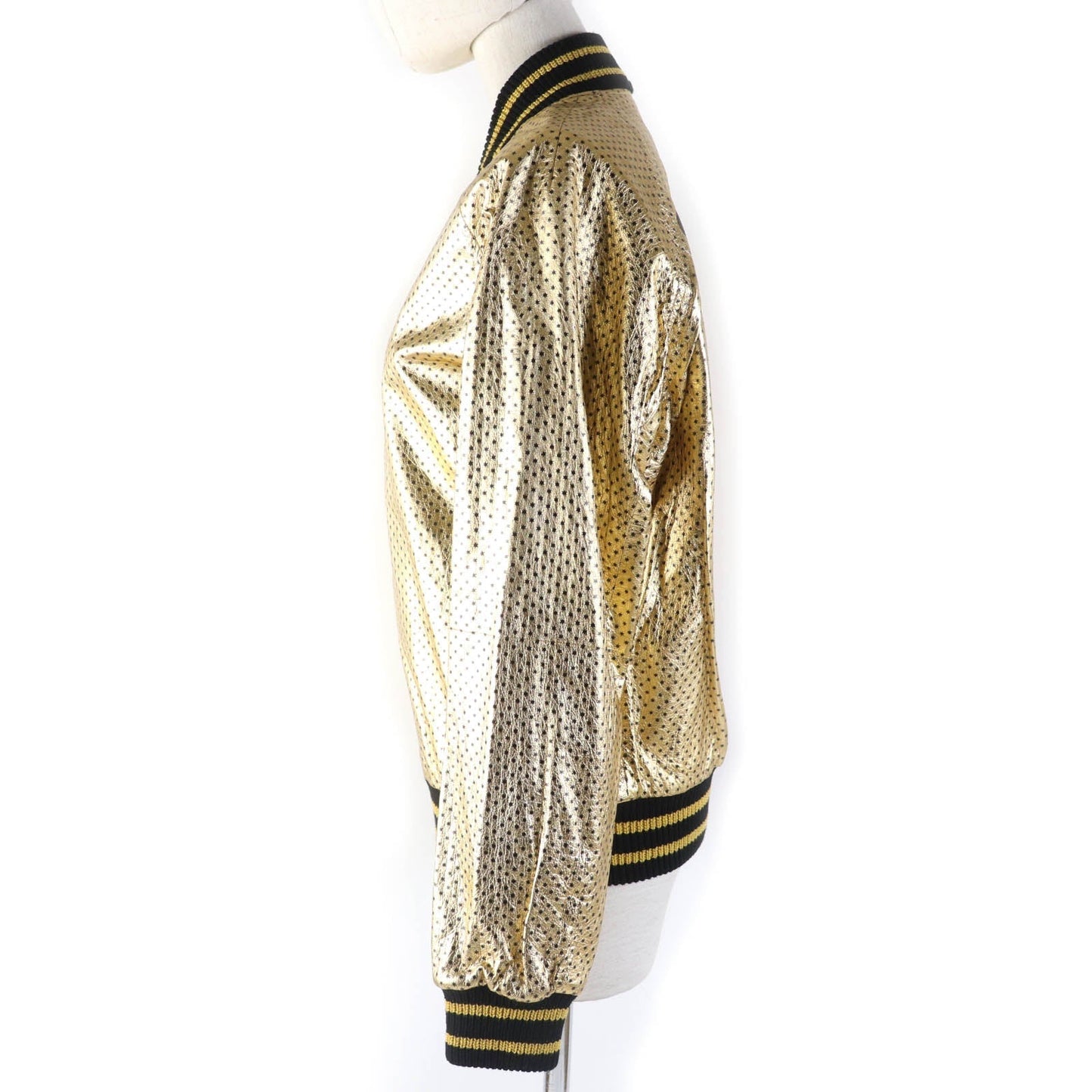 GUCCI Bomber jacket 519455 Sheep leather gold 38
