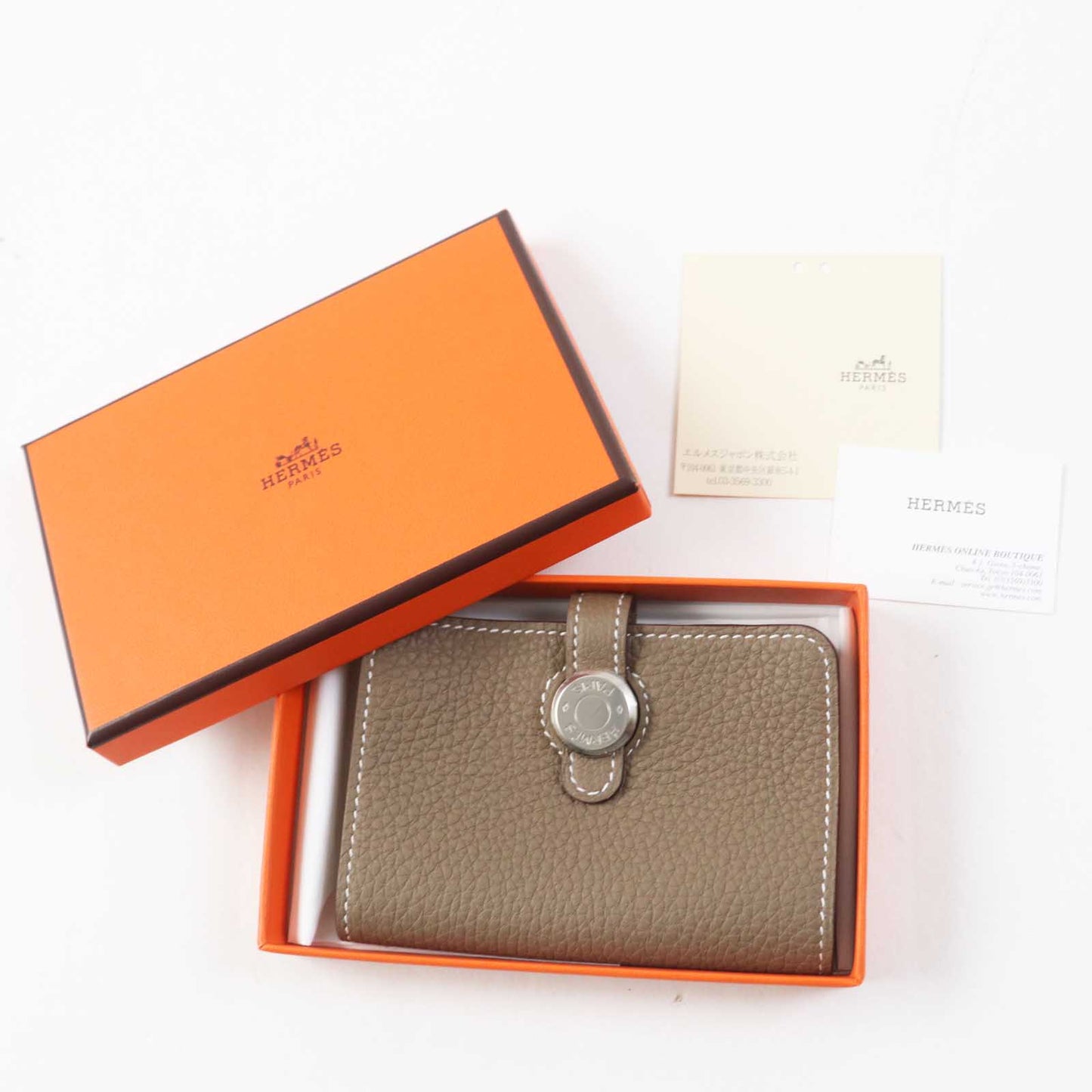 HERMES Card Case Togo Etope