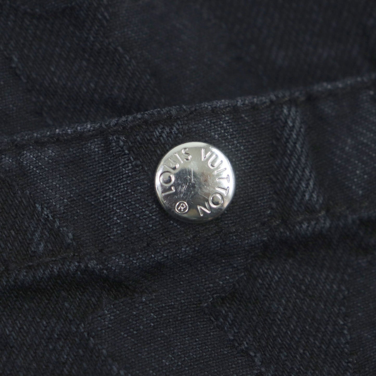 LOUIS VUITTON Denim pants cotton black 42
